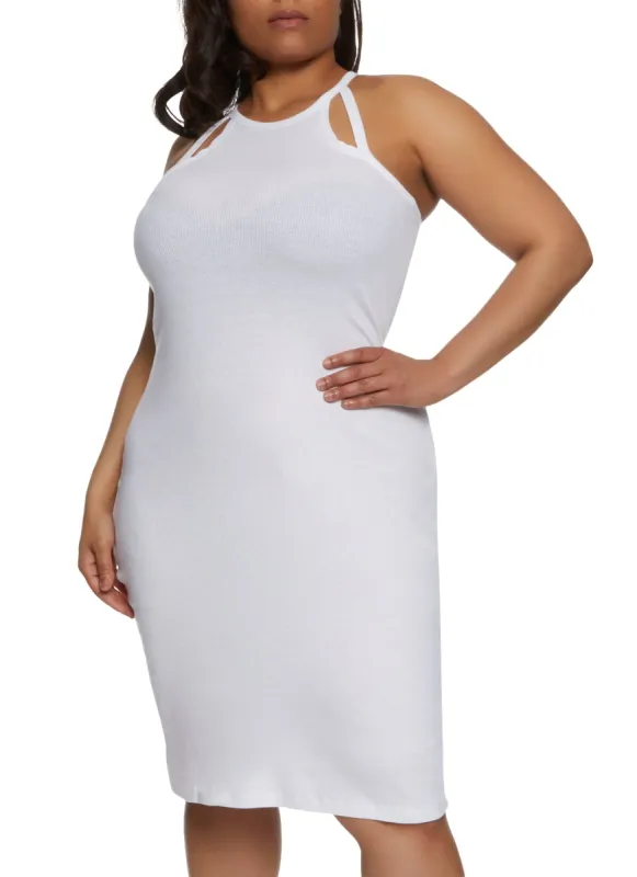 Plus Size Cut Out Cami Dress sold by Rainbow