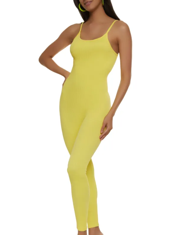 Ribbed Knit Cami Jumpsuit sold by Rainbow