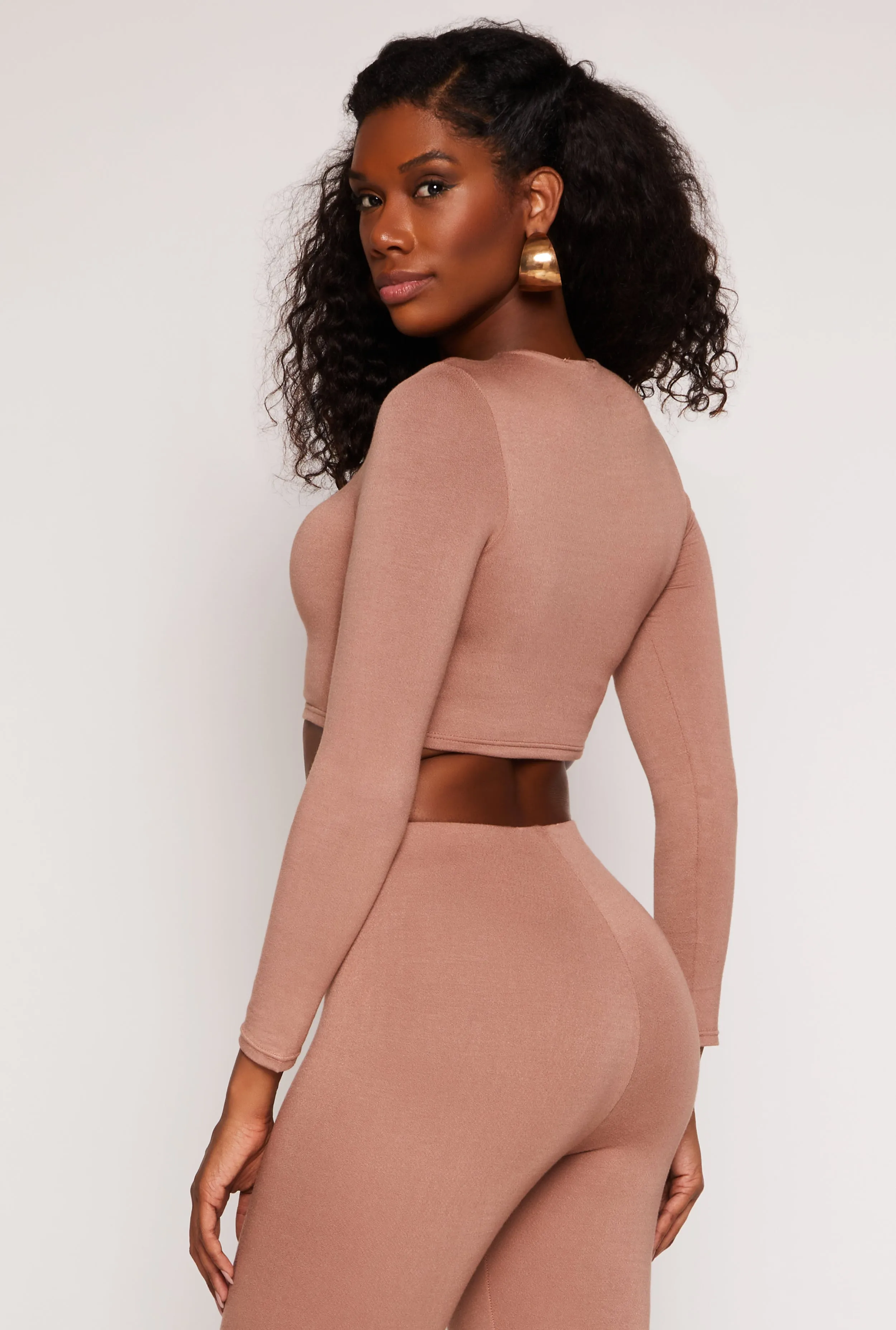 Soft Knit Crew Neck Crop Top sold by Rainbow product image thumbnail 3