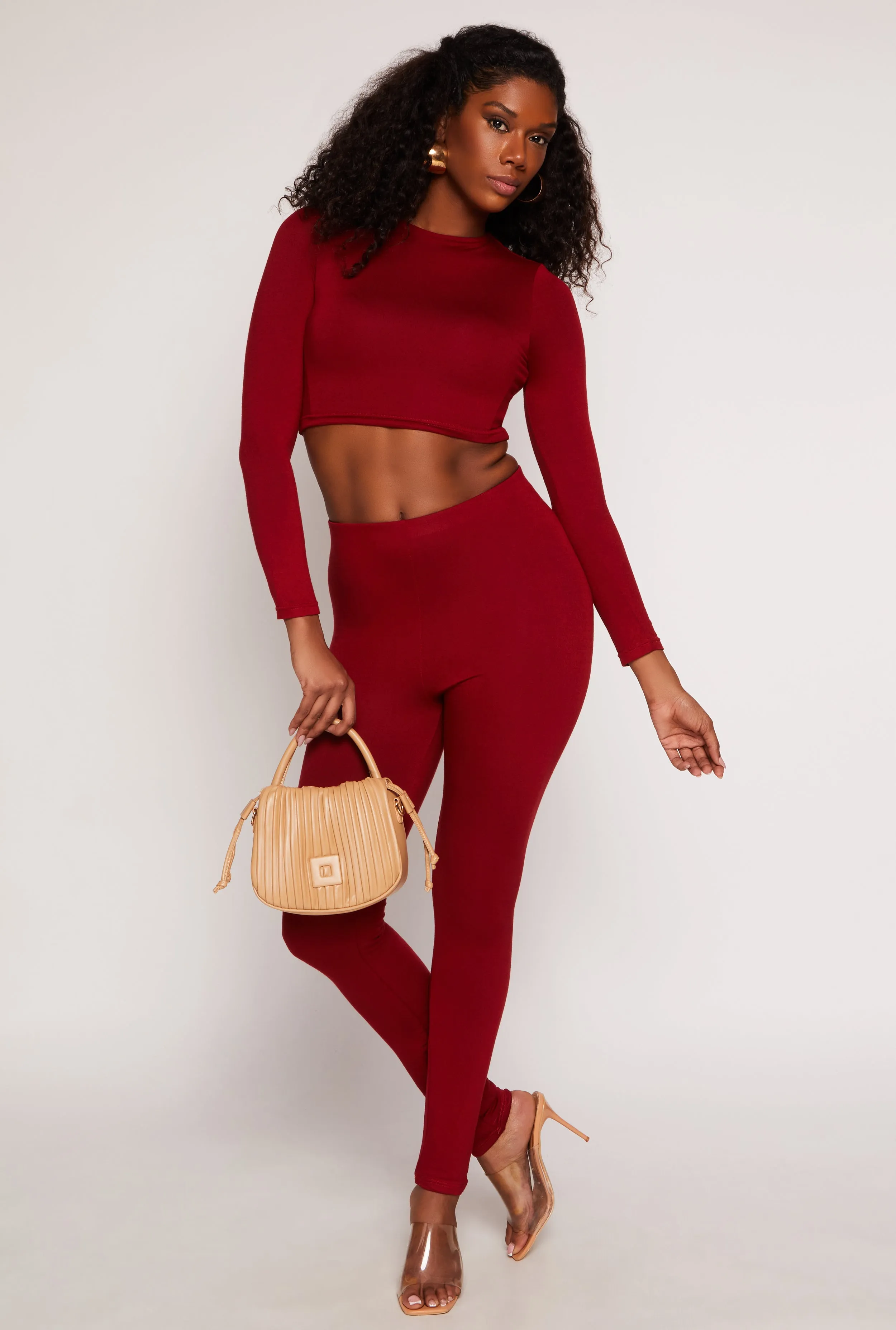 Soft Knit Crew Neck Crop Top sold by Rainbow product image thumbnail 2