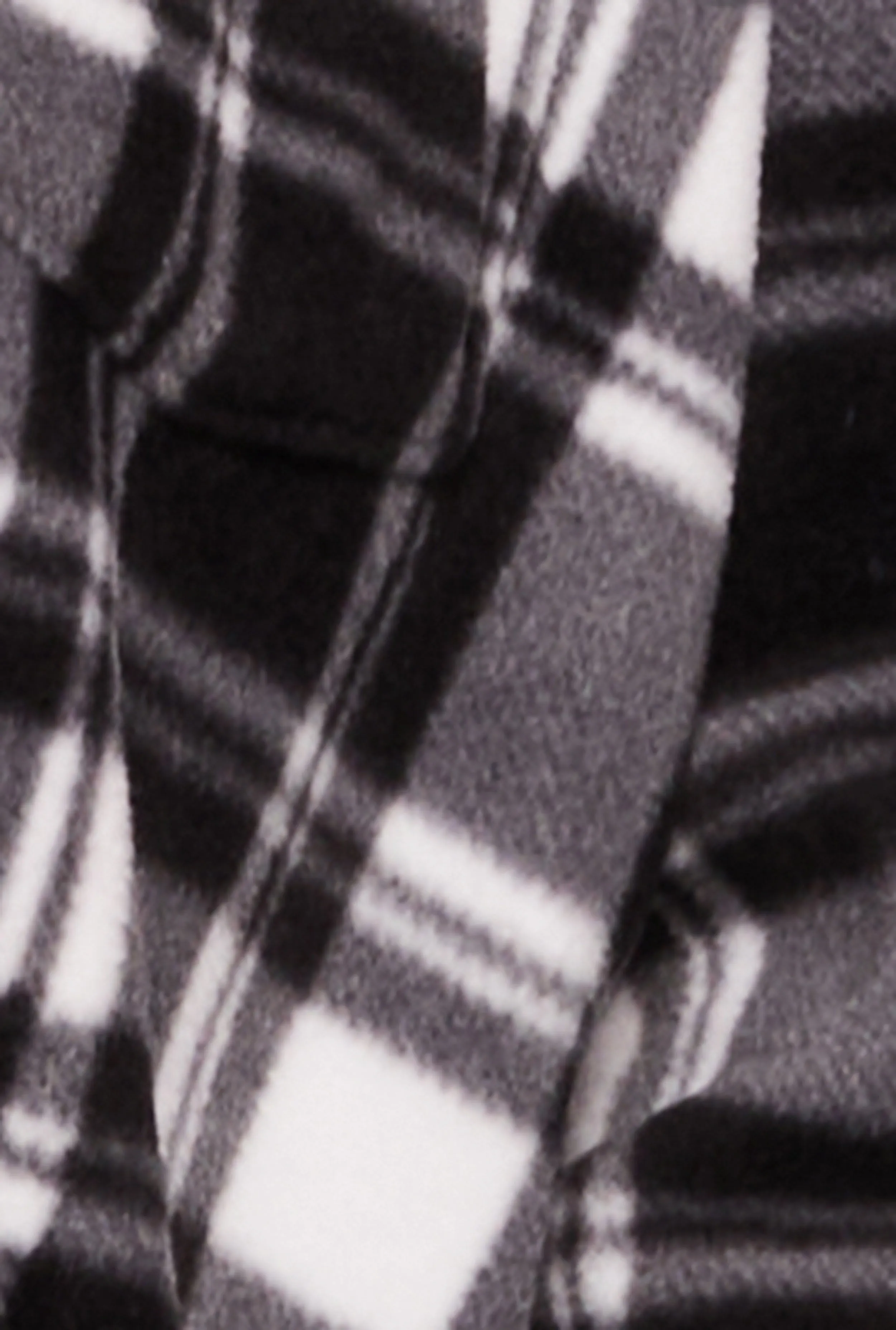 Plus Size Plaid Fleece Button Front Shacket sold by Rainbow product image thumbnail 4