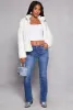 Ambiance Faux Fur Zip Front Jacket sold by Rainbow