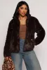 Ambiance Faux Fur Zip Front Jacket sold by Rainbow