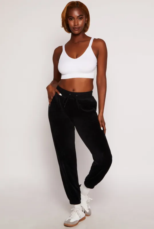 Velour Drawstring Sweatpants sold by Rainbow