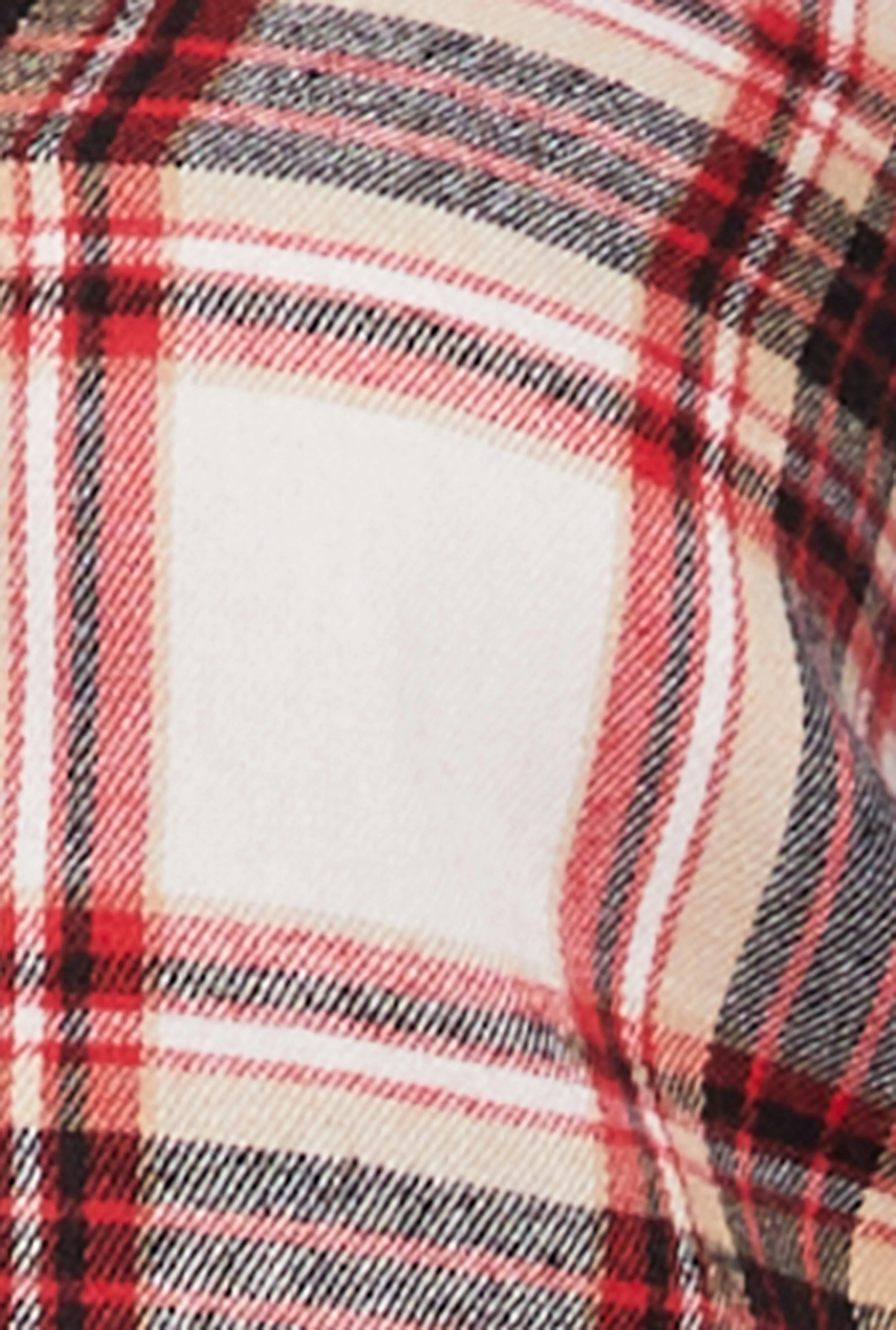 Spoon Jeans Plaid Cropped Button Front Shirt sold by Rainbow product image thumbnail 4