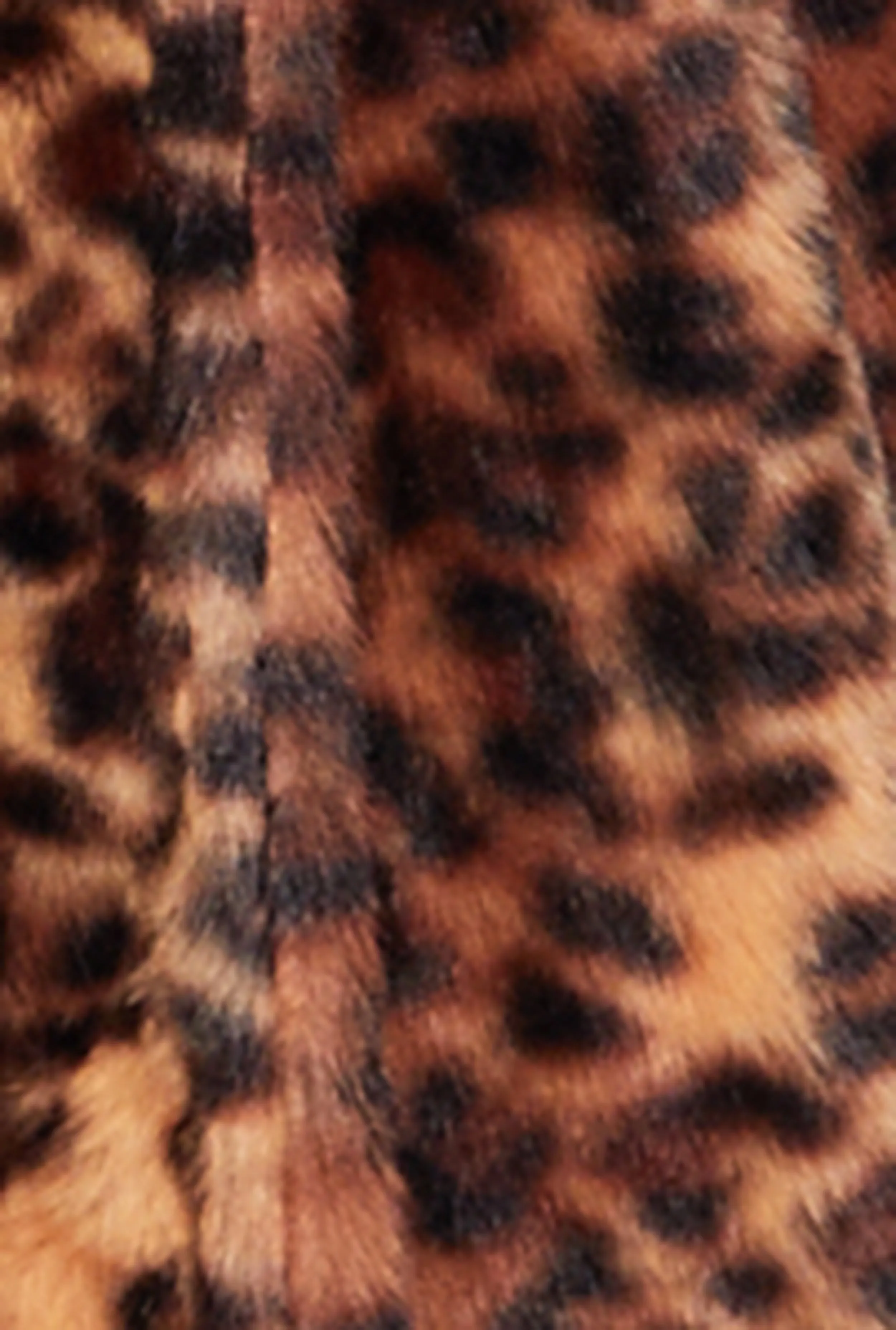 Plus Size Leopard Print Faux Fur Coat sold by Rainbow product image thumbnail 4