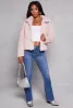 Ambiance Faux Fur Zip Front Jacket sold by Rainbow