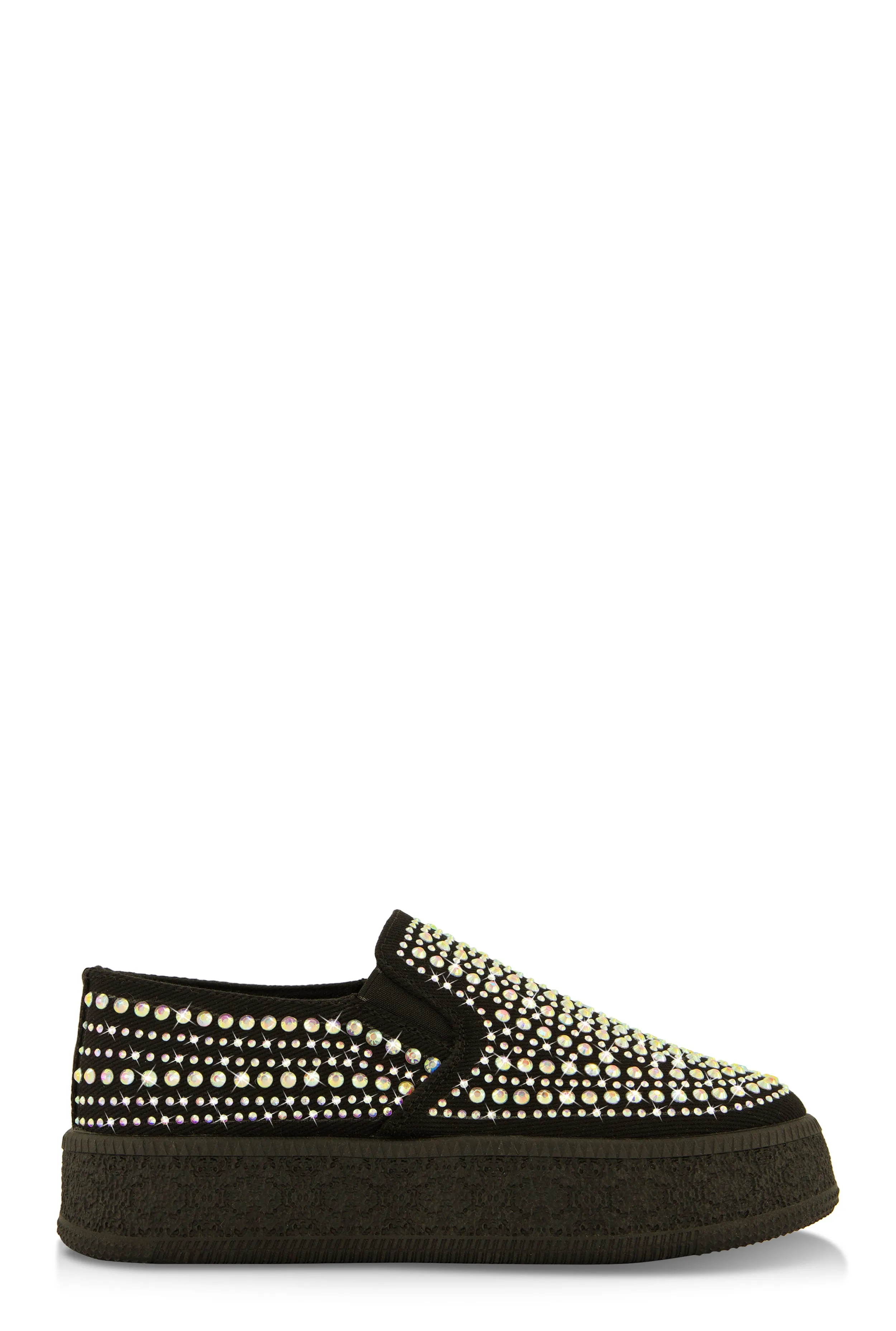 Rhinestone Slip On Platform Sneakers sold by Rainbow product image thumbnail 2
