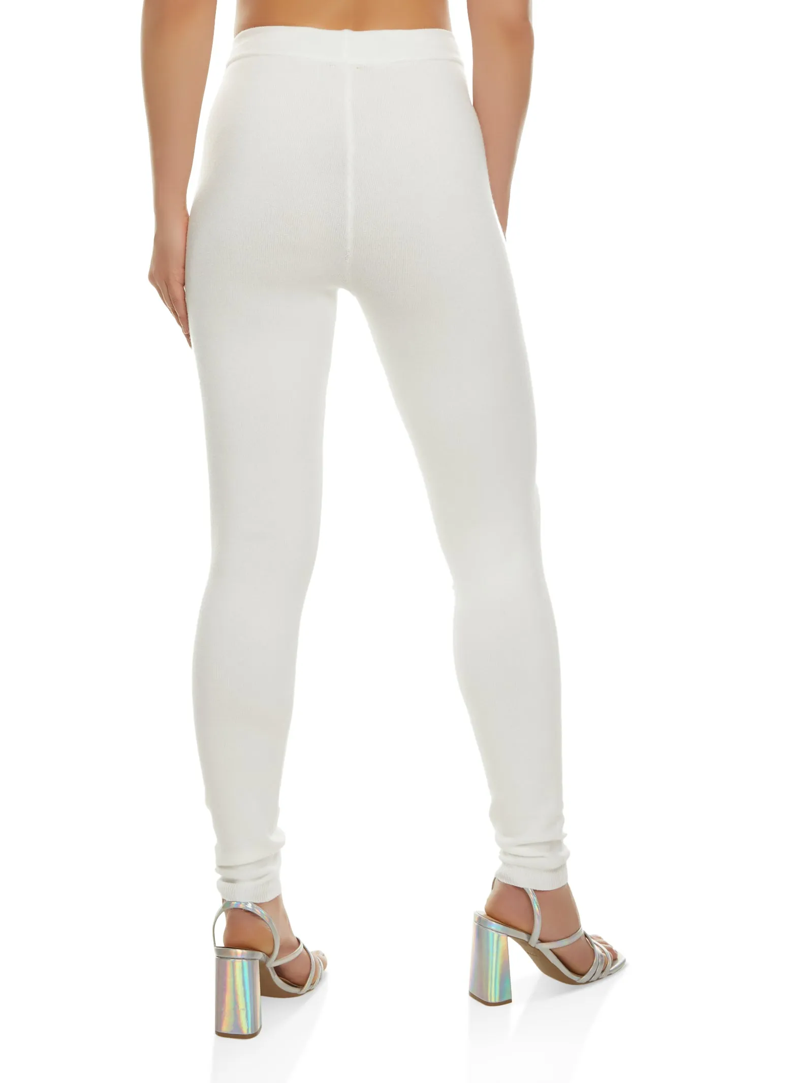 Ribbed High Waist Drawstring Leggings sold by Rainbow product image thumbnail 2