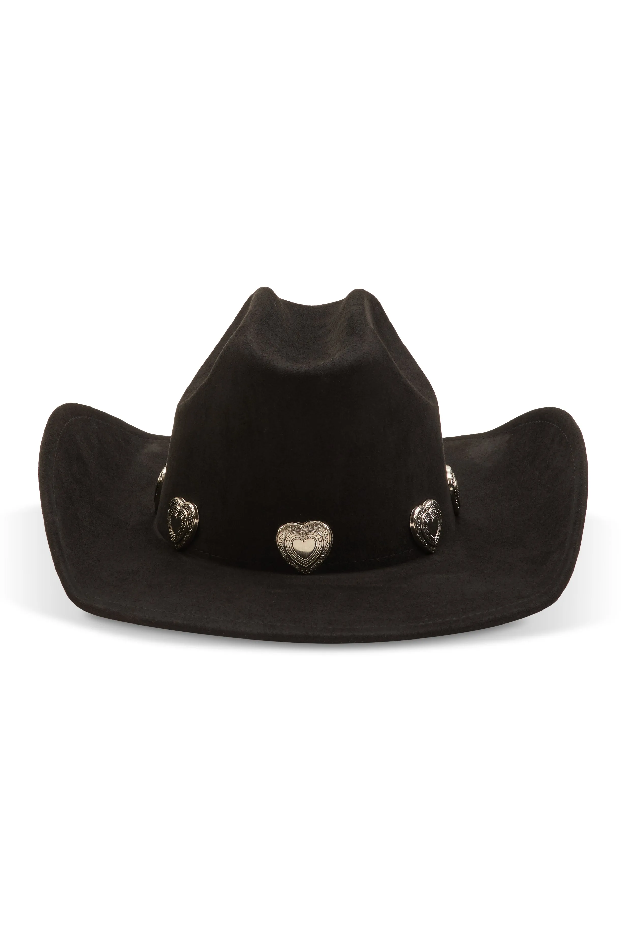 Heart Trim Faux Suede Cowboy Hat sold by Rainbow product image thumbnail 2