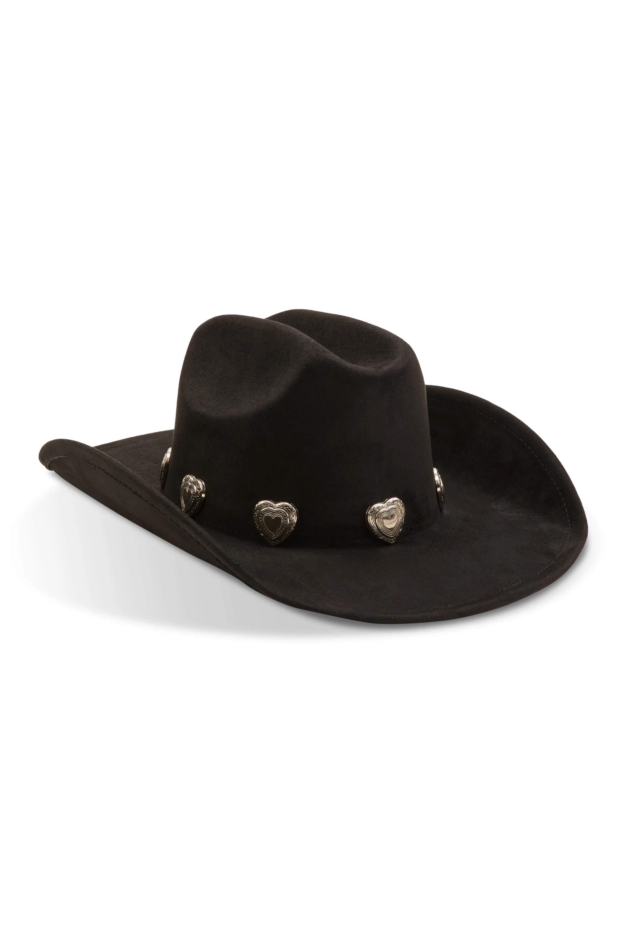 Heart Trim Faux Suede Cowboy Hat sold by Rainbow product image thumbnail 3