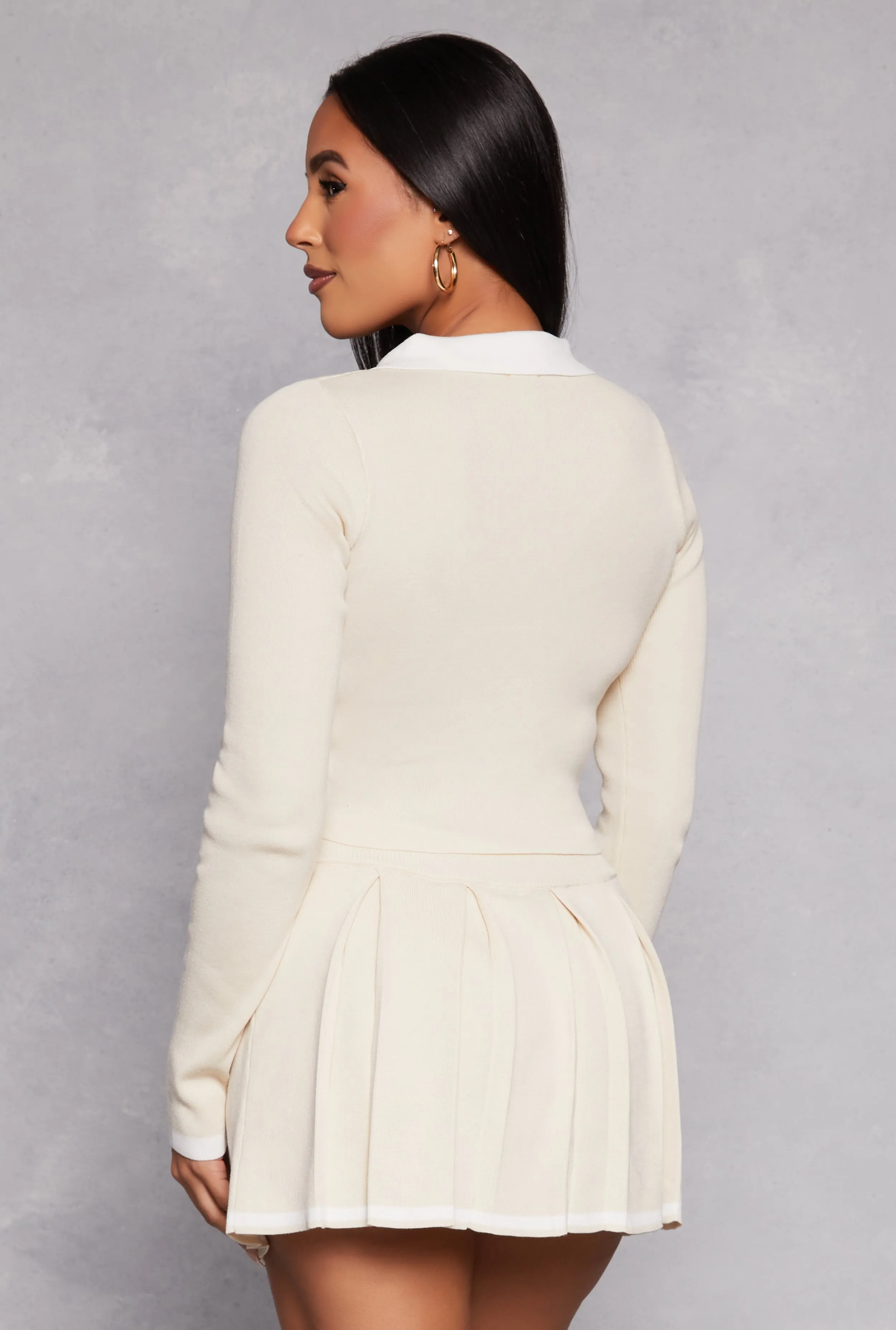 Daisy Contrast Trim Button Front Cardigan sold by Rainbow product image thumbnail 3