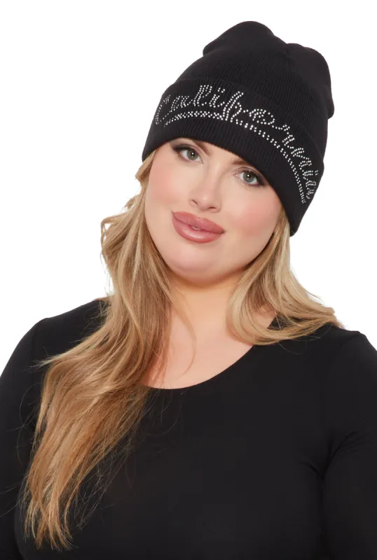 California Rhinestone Beanie sold by Rainbow