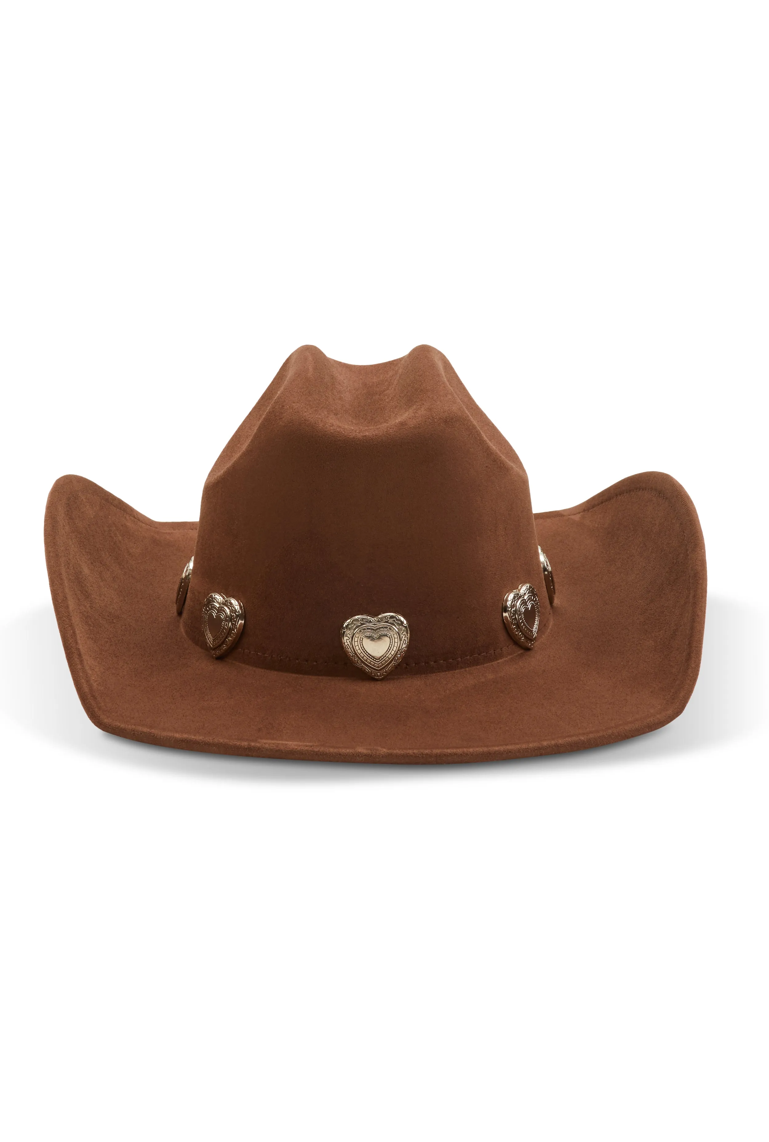 Heart Trim Faux Suede Cowboy Hat sold by Rainbow product image thumbnail 2