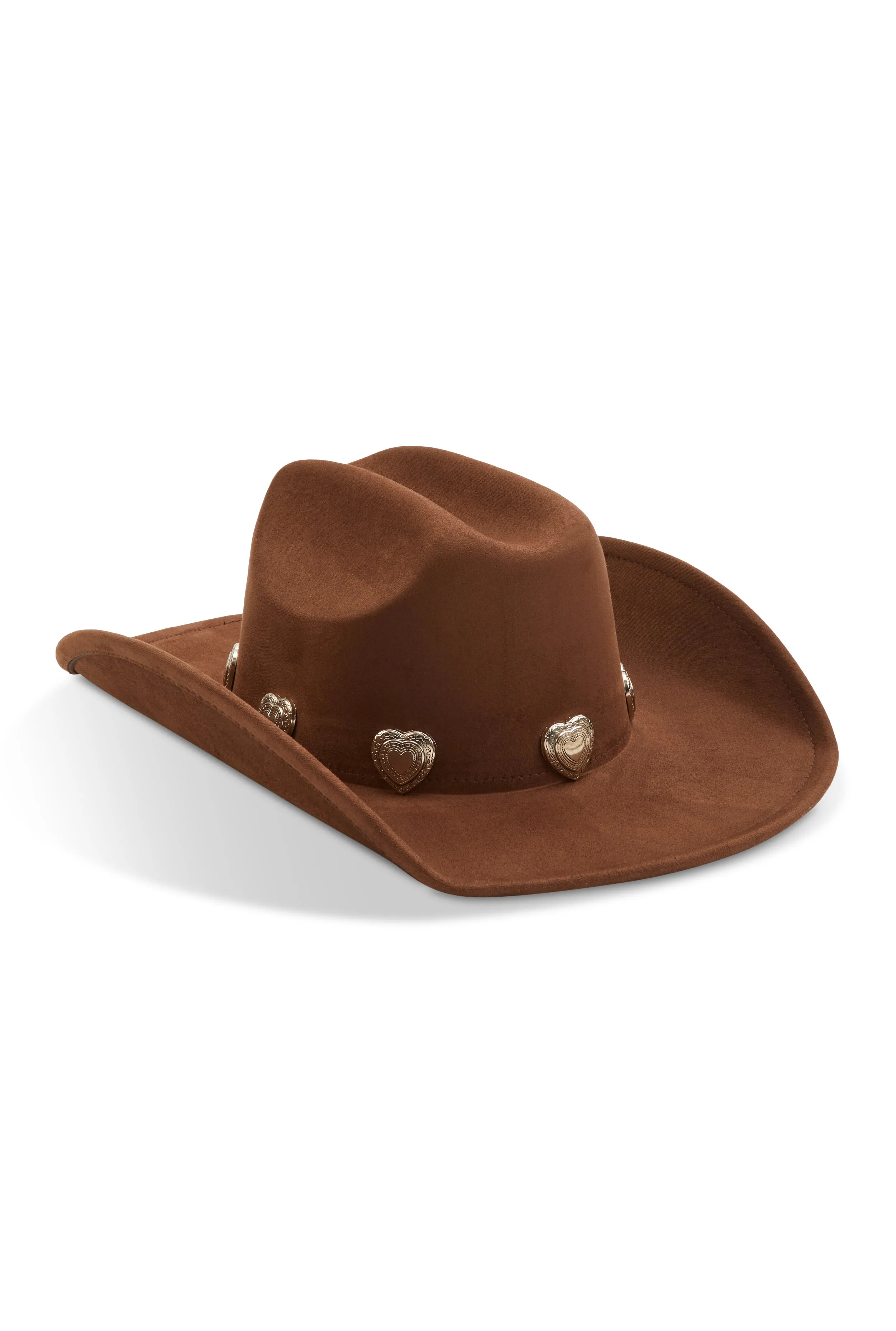 Heart Trim Faux Suede Cowboy Hat sold by Rainbow product image thumbnail 3