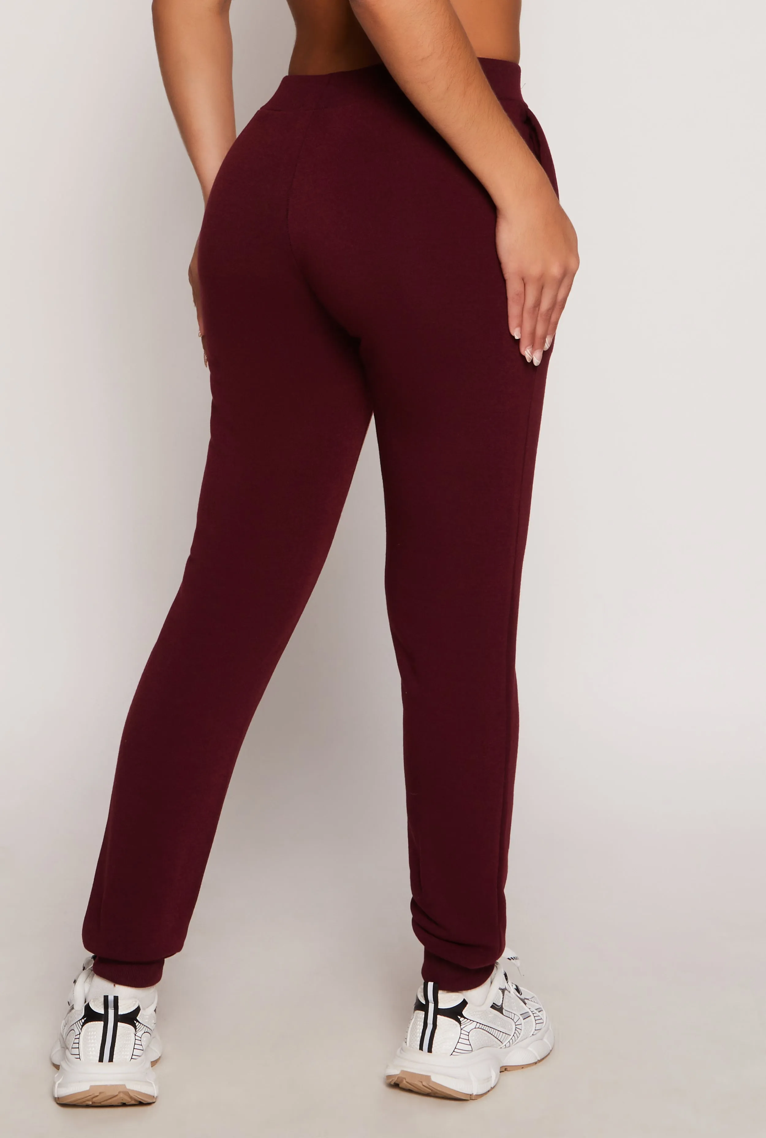 Fleece High Waist Drawstring Joggers sold by Rainbow product image thumbnail 3