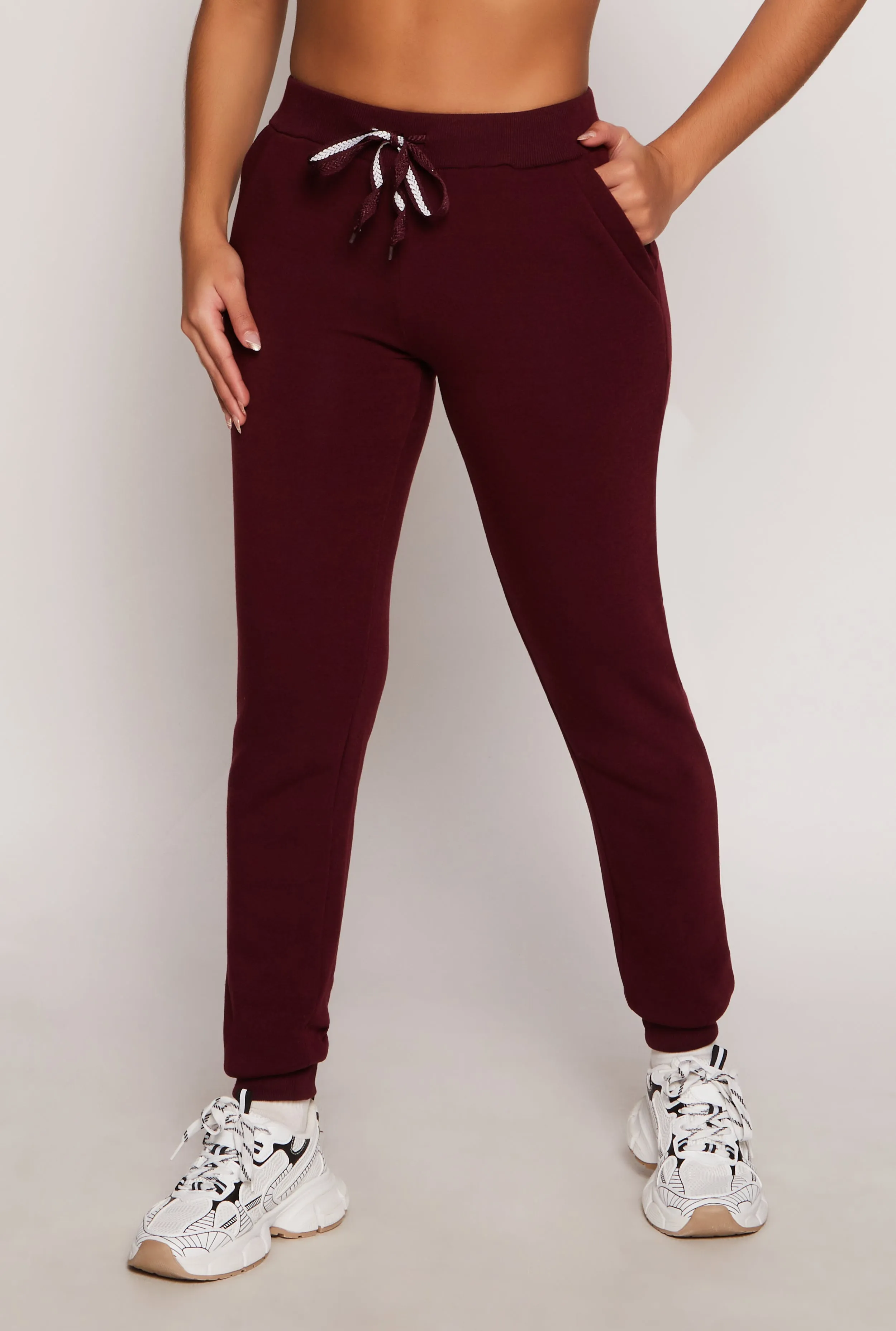 Fleece High Waist Drawstring Joggers sold by Rainbow product image thumbnail 2