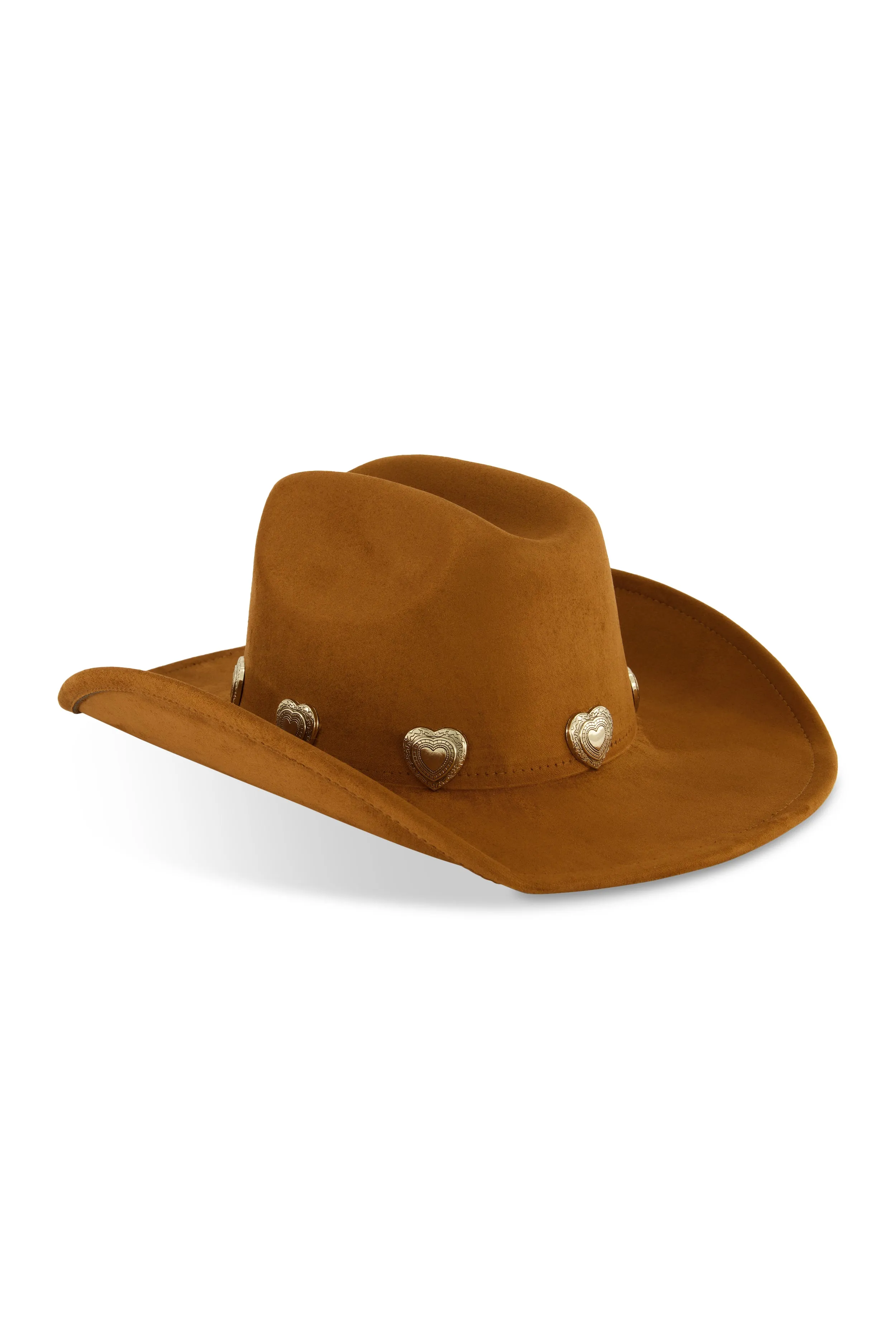 Heart Trim Faux Suede Cowboy Hat sold by Rainbow product image thumbnail 3
