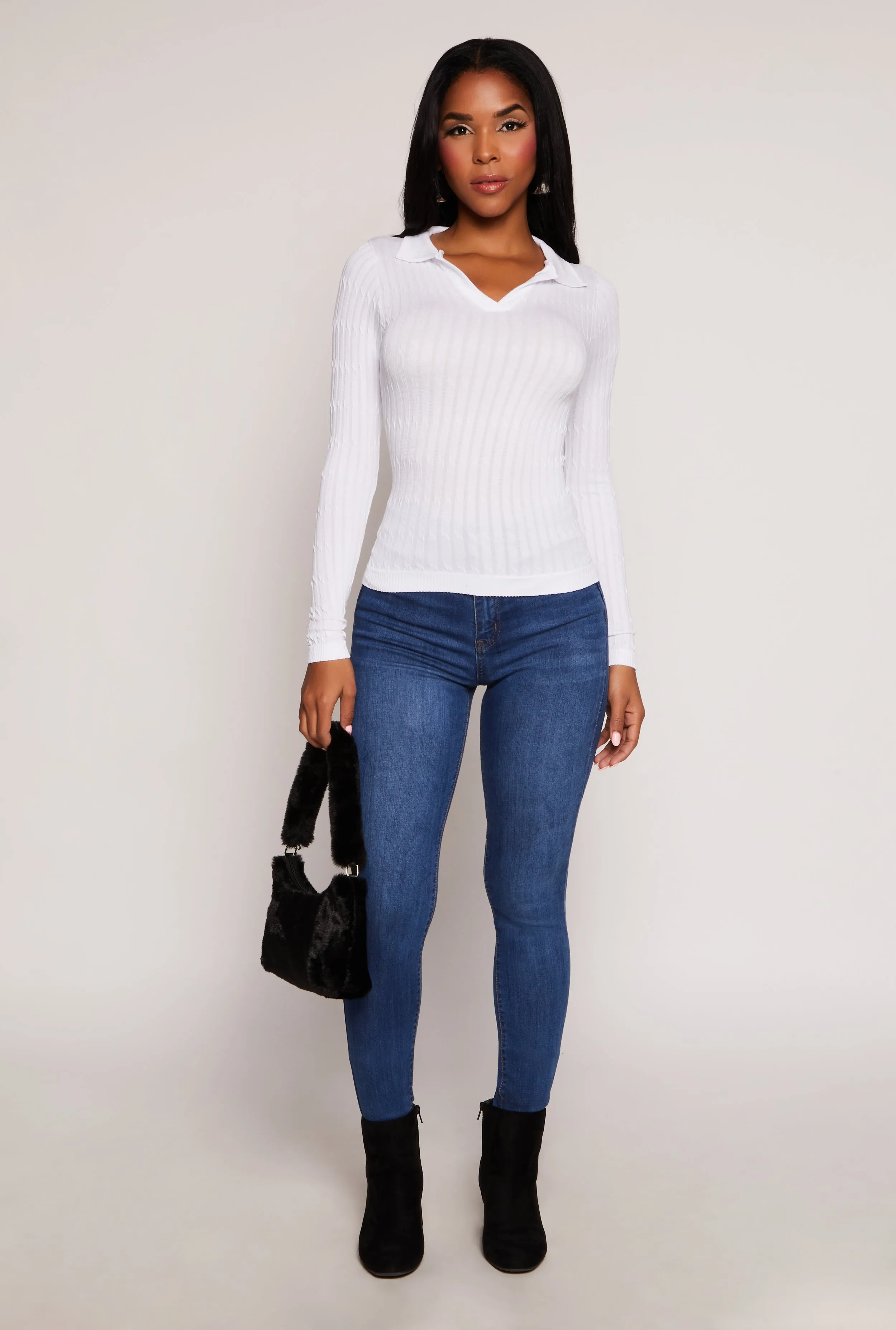 Johnny Collar Seamless Long Sleeve Top sold by Rainbow product image thumbnail 2