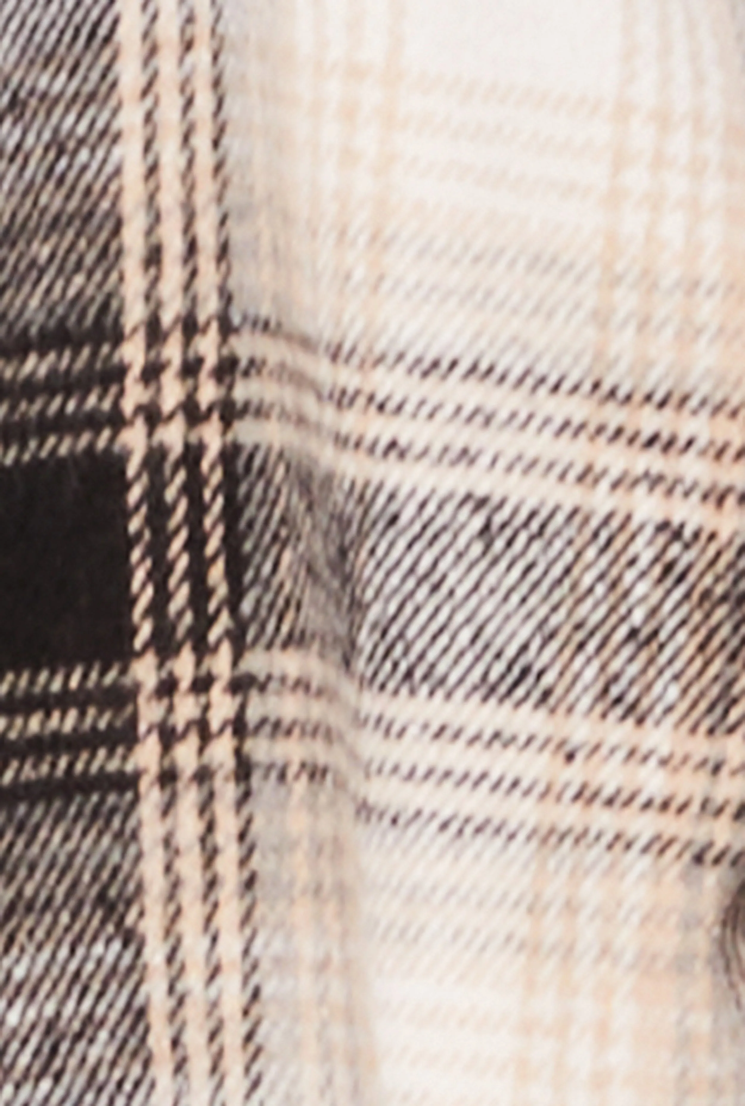 Plus Size Frayed Hem Plaid Shacket sold by Rainbow product image thumbnail 4