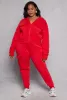 Plus Size Fleece Lined Cargo Hooded Sweatshirt sold by Rainbow