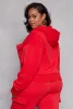 Plus Size Fleece Lined Cargo Hooded Sweatshirt sold by Rainbow
