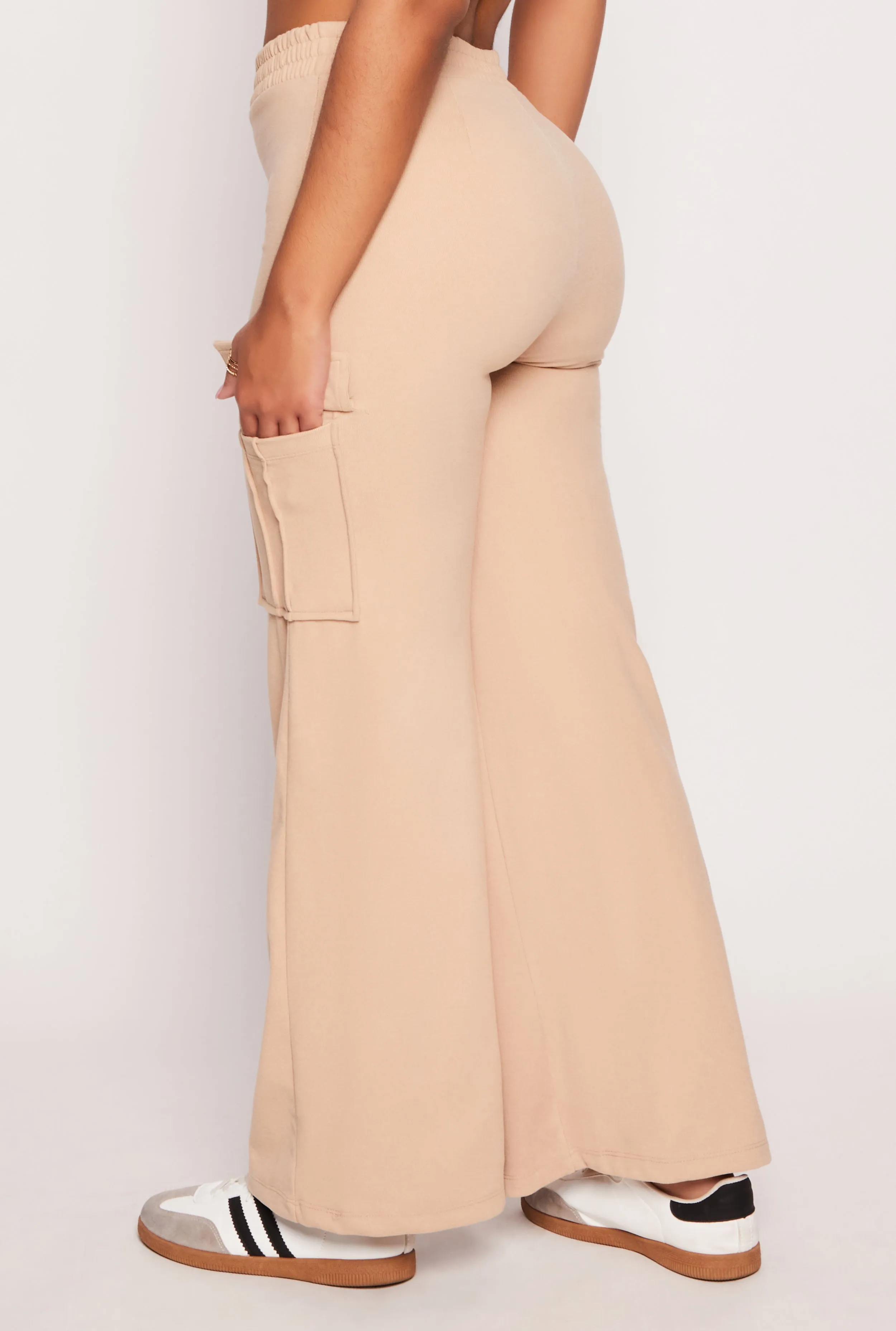 Iris Wide Leg Cargo Sweatpants sold by Rainbow product image thumbnail 3