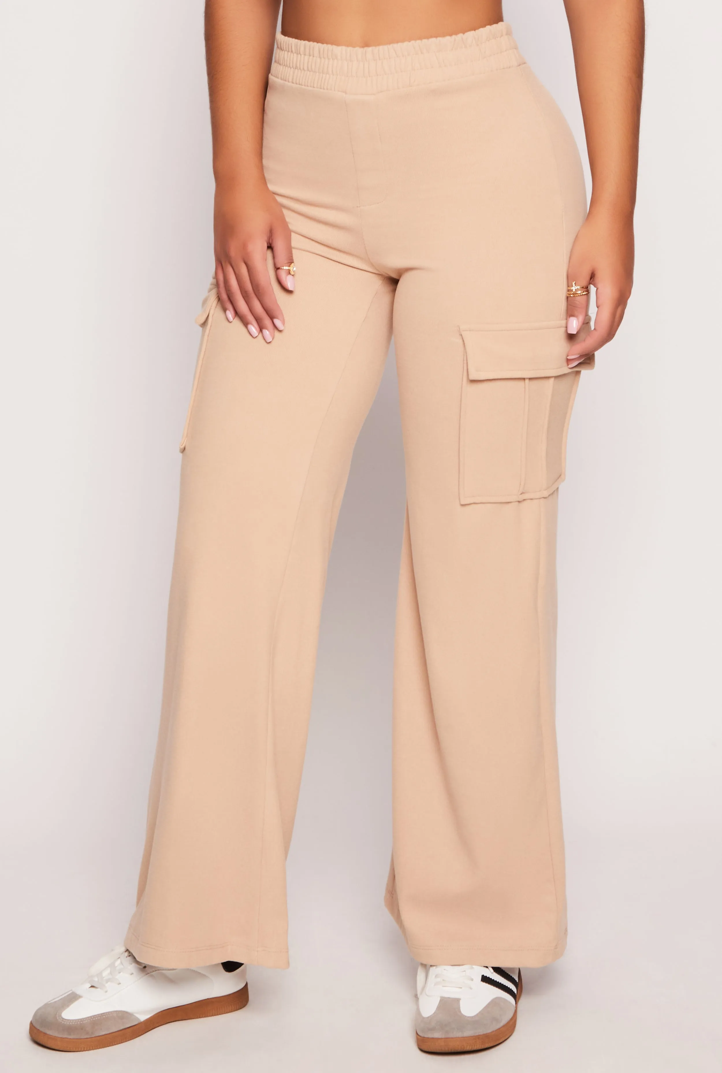 Iris Wide Leg Cargo Sweatpants sold by Rainbow product image thumbnail 2