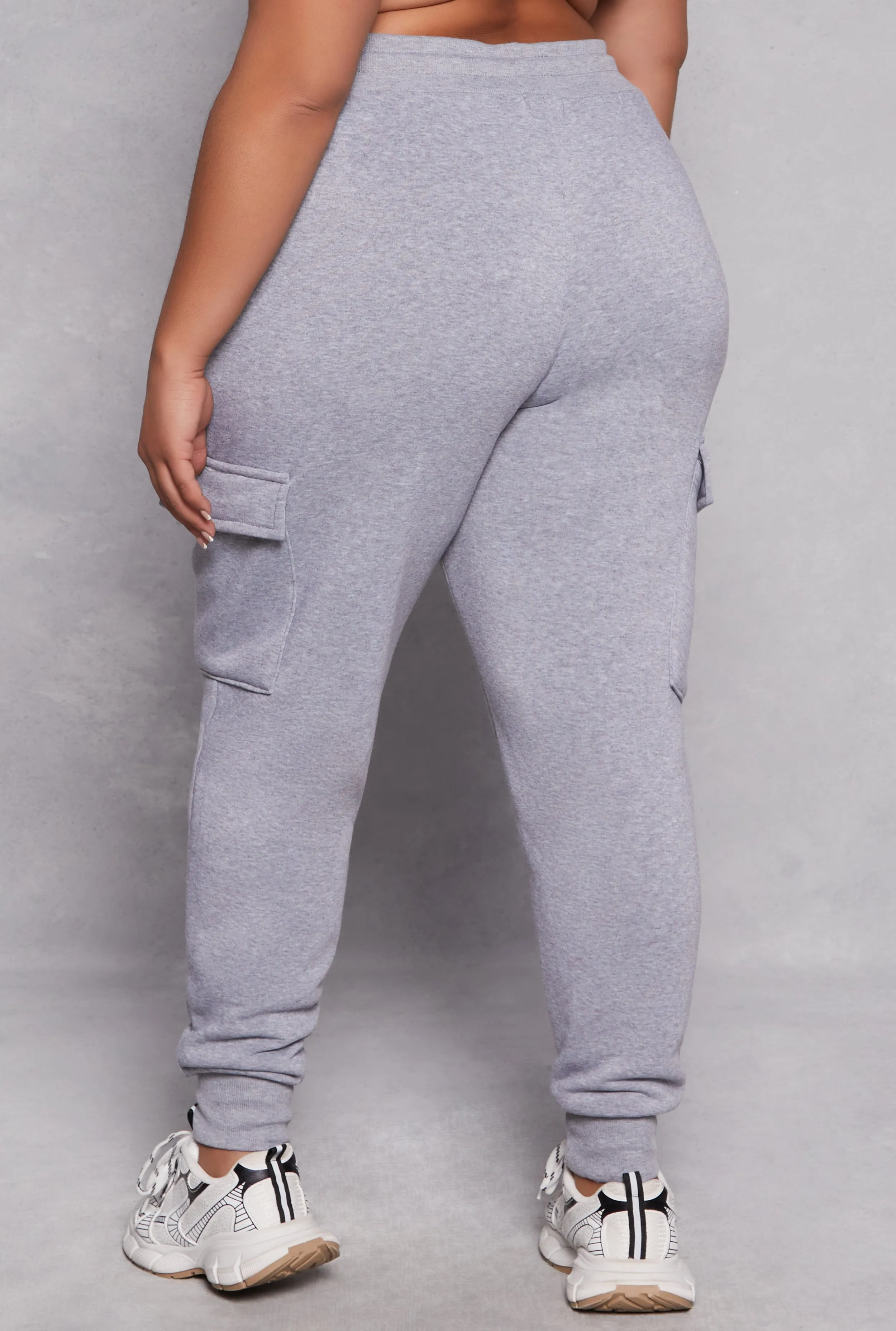 Plus Size Fleece Lined Cargo Joggers sold by Rainbow product image thumbnail 3