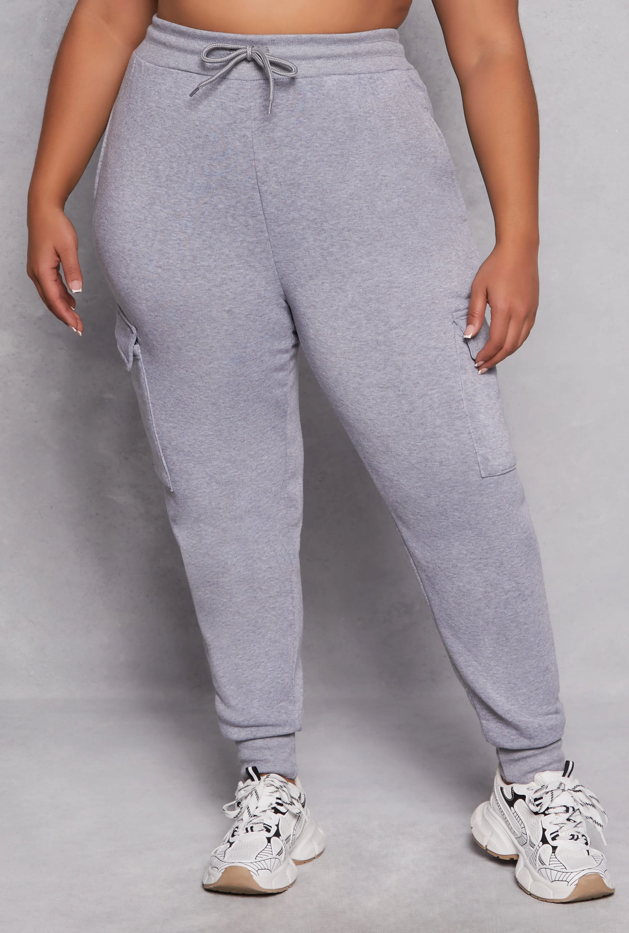 Plus Size Fleece Lined Cargo Joggers sold by Rainbow product image thumbnail 2