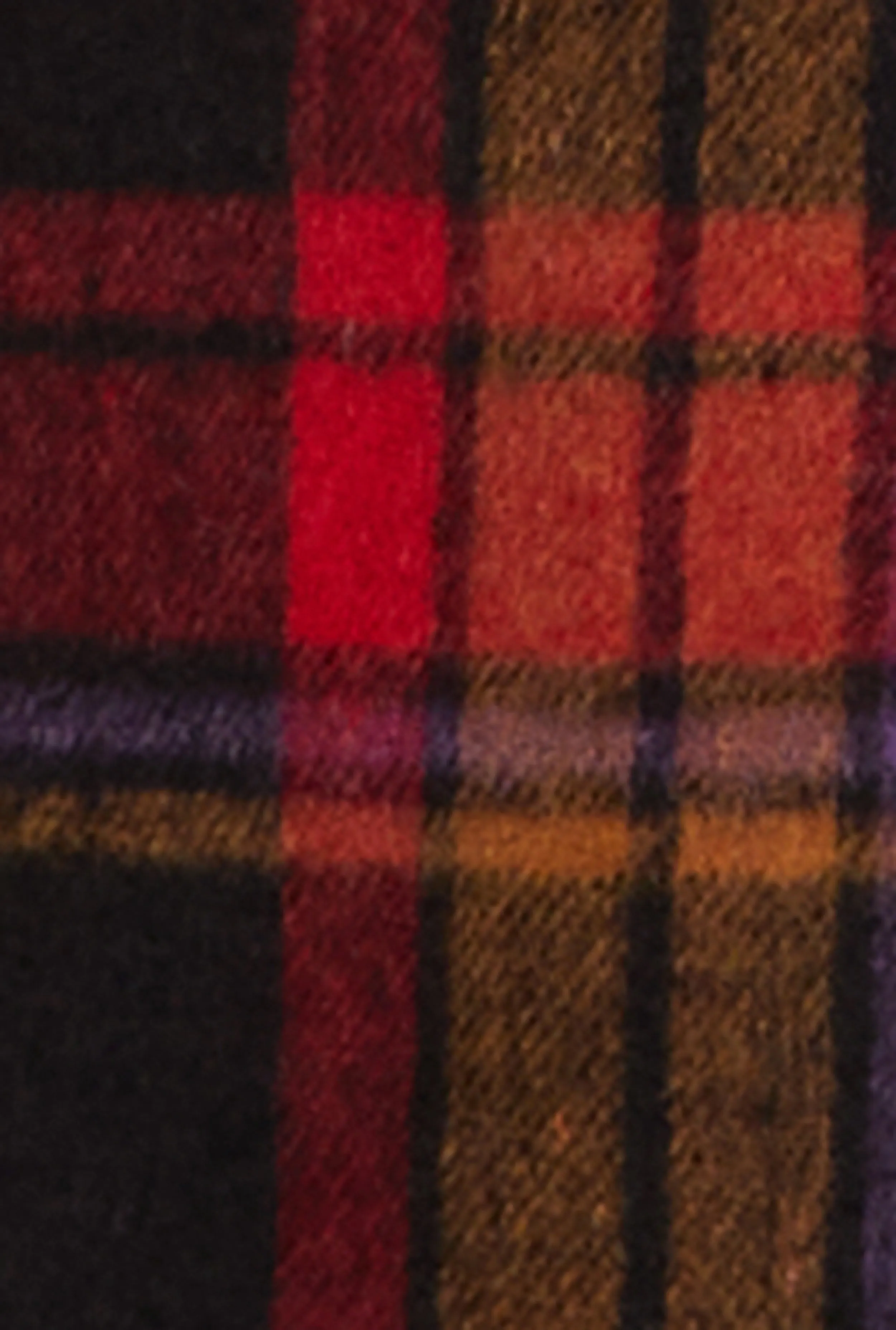 Spoon Jeans Faux Fur Collar Plaid Shacket sold by Rainbow product image thumbnail 4