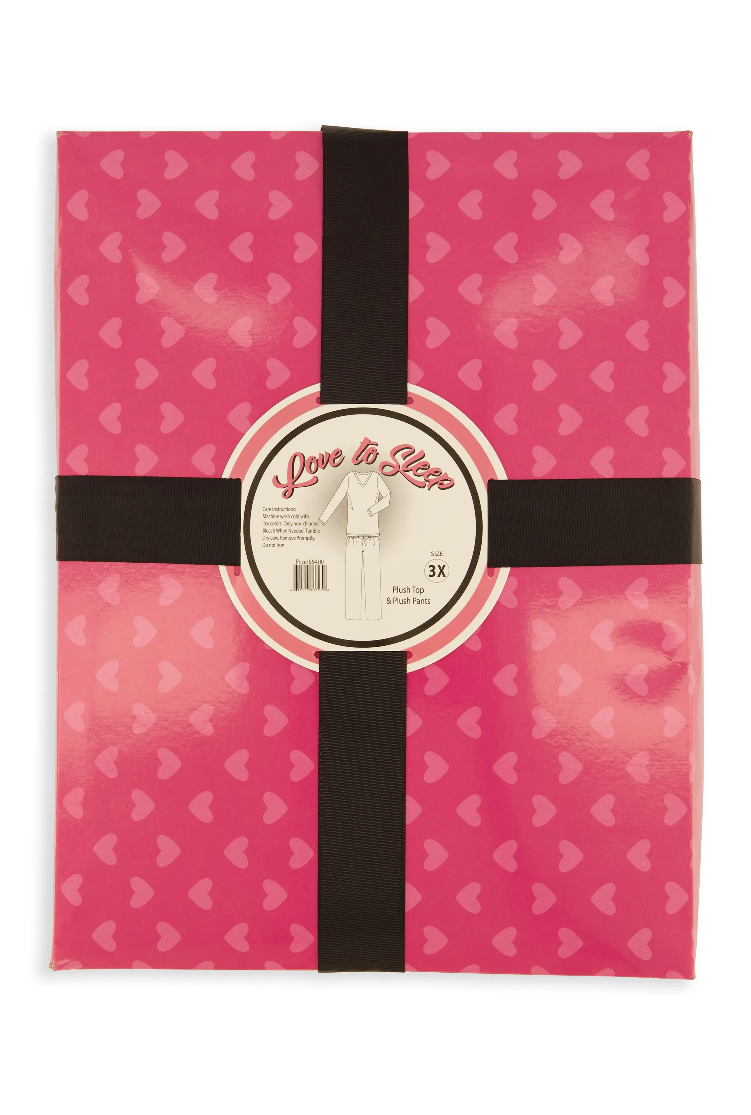 Plus Size Teddy Bear Print Pajama Top and Pants Set sold by Rainbow product image thumbnail 5