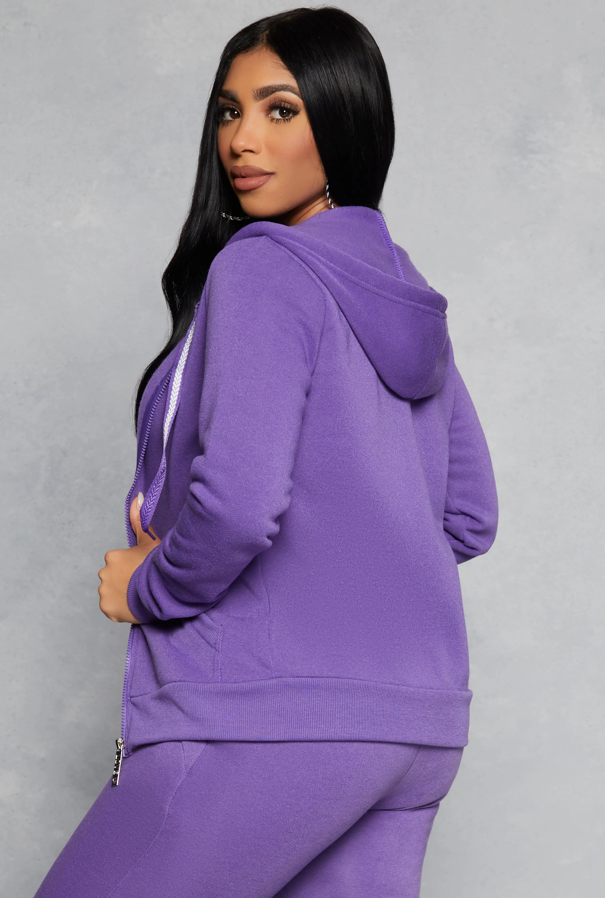 Fleece Full Zip Hoodie sold by Rainbow product image thumbnail 3