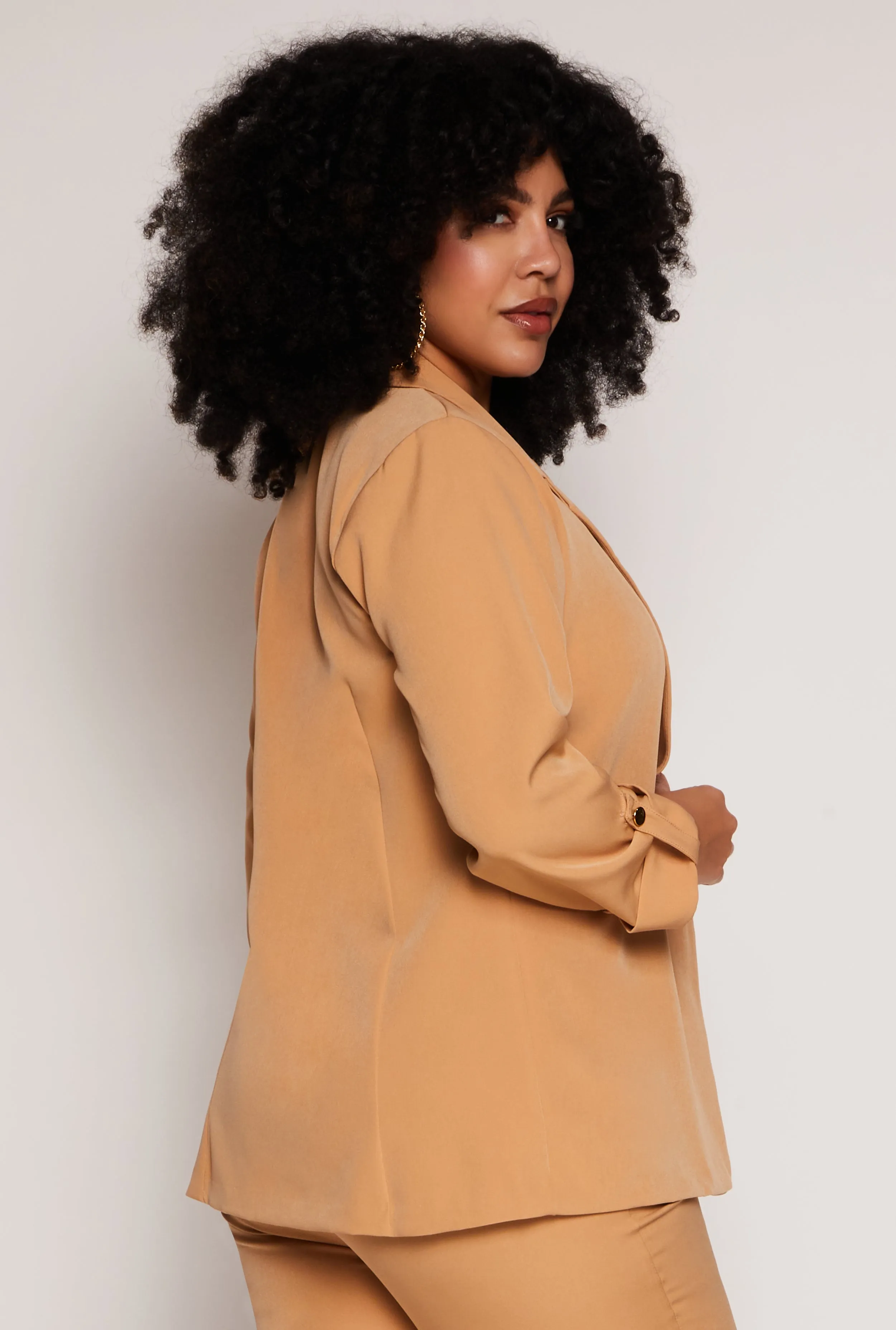 Plus Size Tabbed Long Sleeve Blazer sold by Rainbow product image thumbnail 3