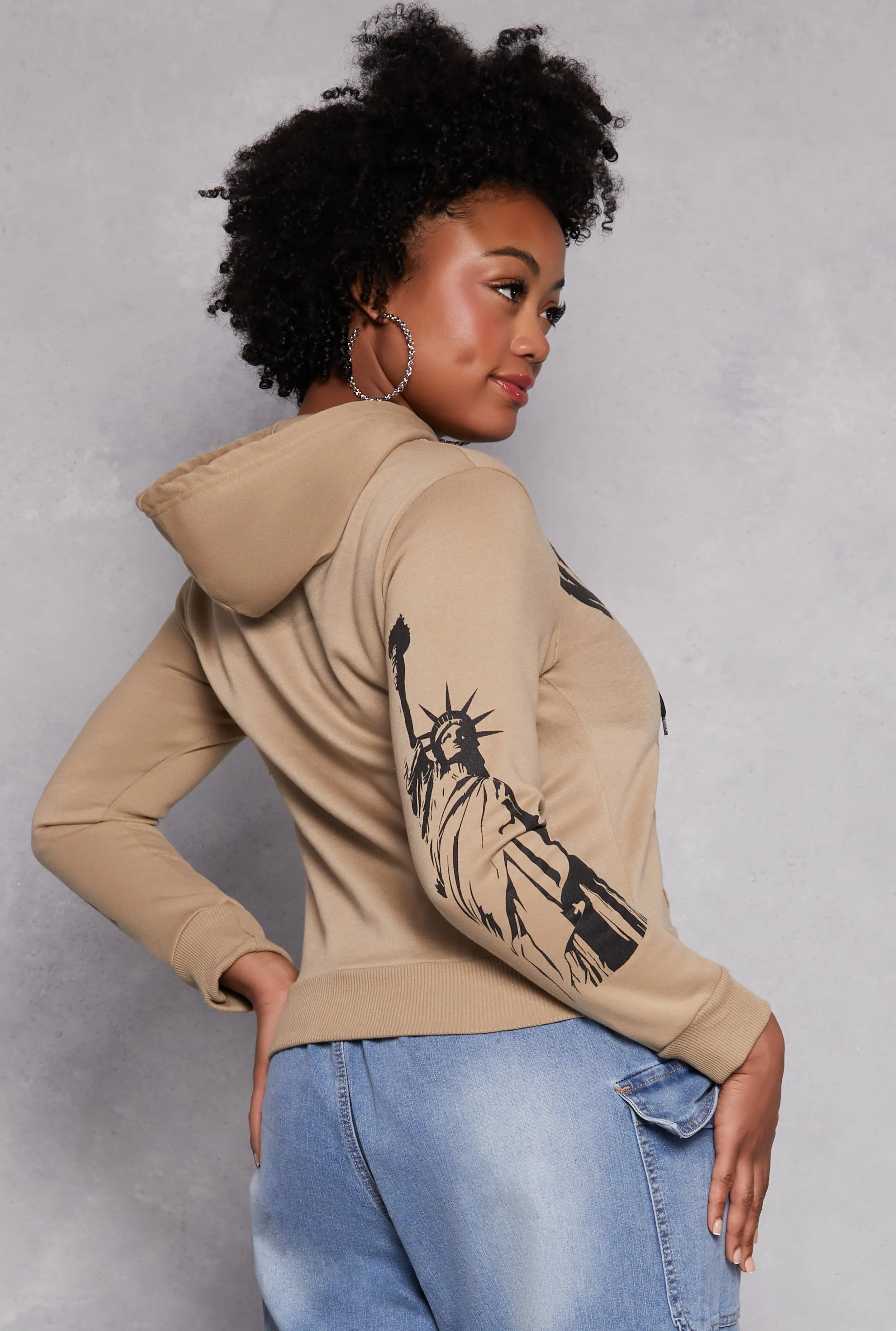 Plus Size New York City Graphic Hoodie sold by Rainbow product image thumbnail 3