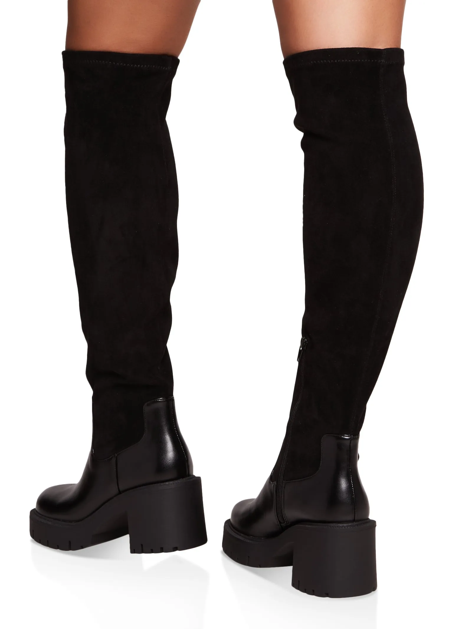 Mid Heel Platform Over the Knee Boots sold by Rainbow product image thumbnail 3