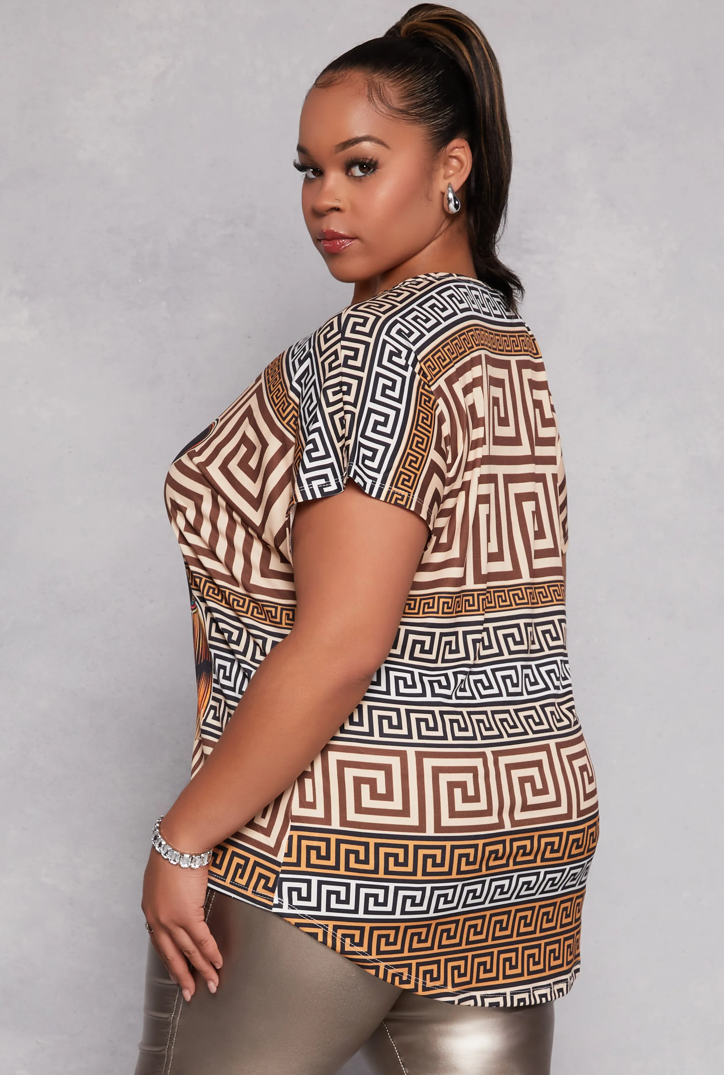 Plus Size Greek Key Cowgirl Graphic Tee sold by Rainbow product image thumbnail 3