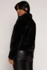 Mock Neck Faux Fur Jacket sold by Rainbow