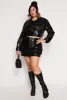 Plus Size Almost Famous Faux Leather Cropped Shacket sold by Rainbow