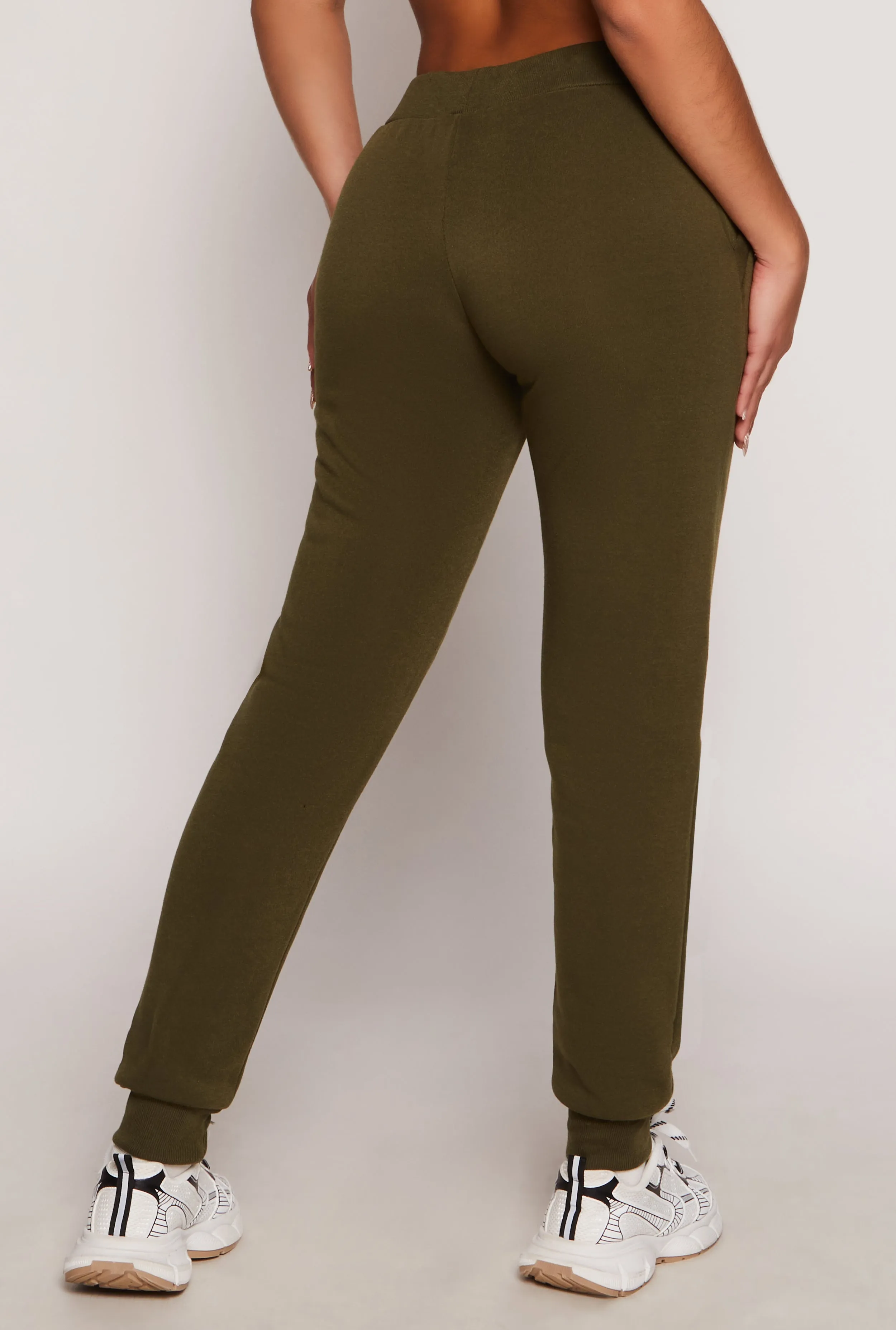 Fleece High Waist Drawstring Joggers sold by Rainbow product image thumbnail 3