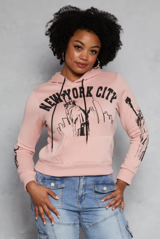 Plus Size New York City Graphic Hoodie sold by Rainbow