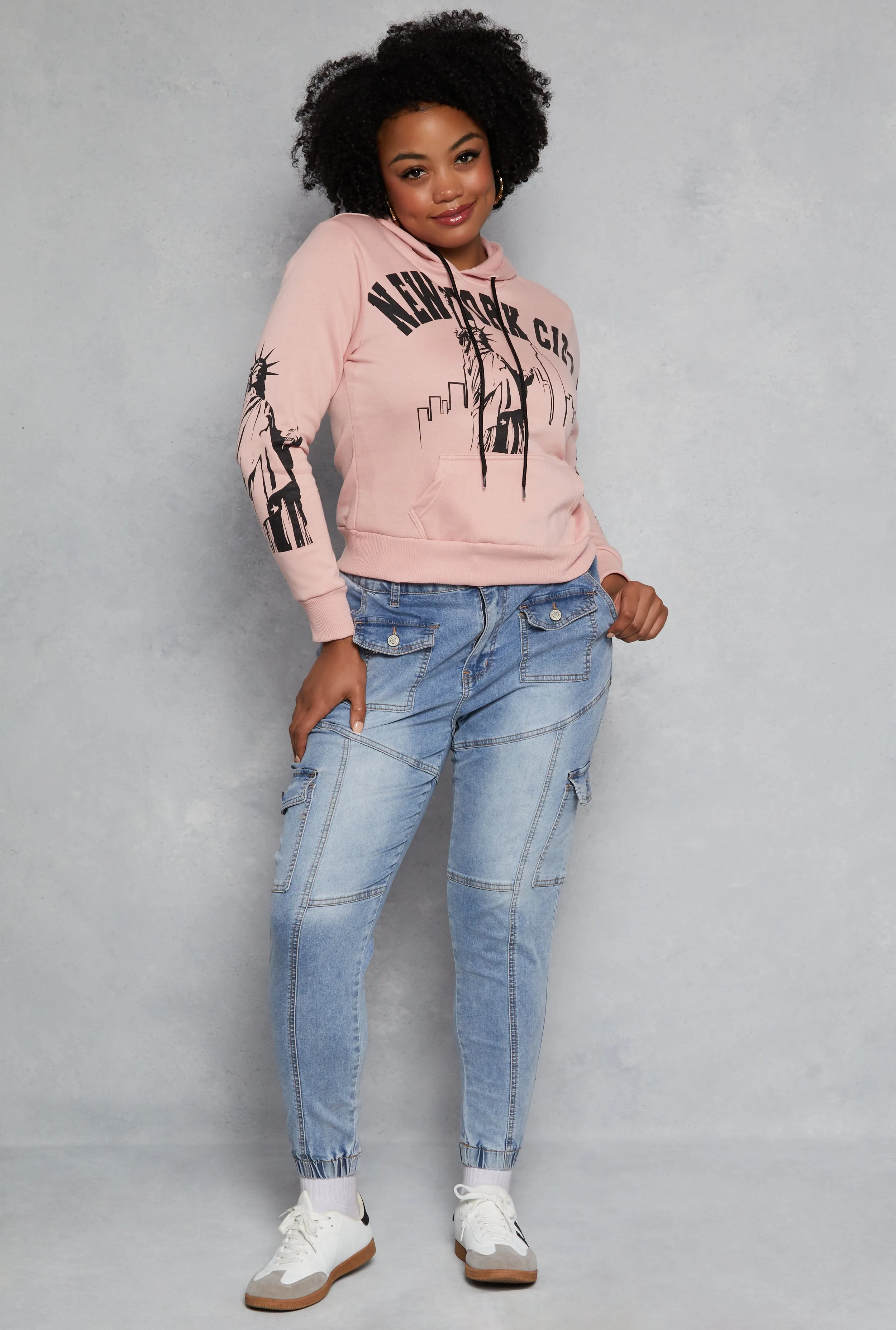 Plus Size New York City Graphic Hoodie sold by Rainbow product image thumbnail 2