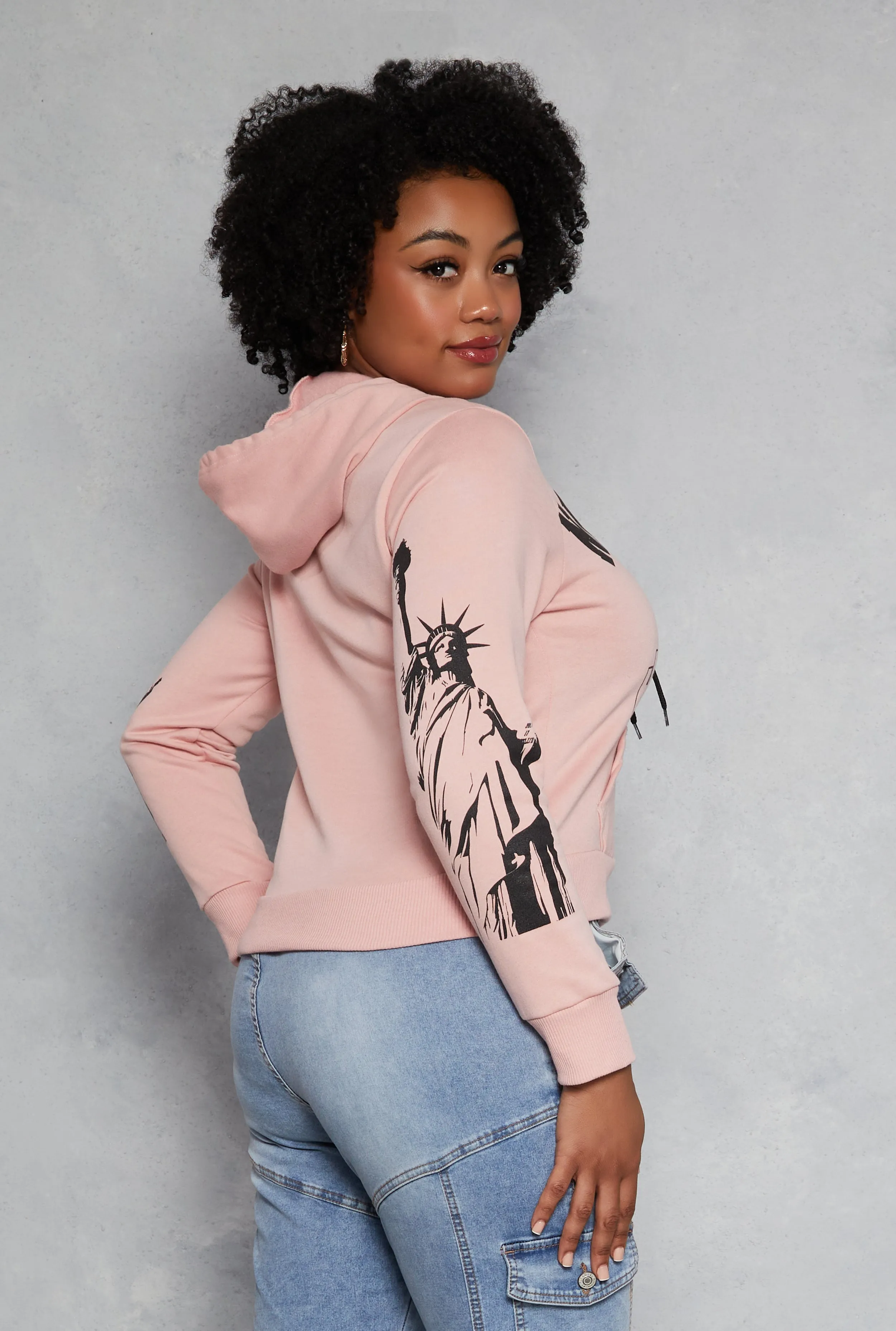 Plus Size New York City Graphic Hoodie sold by Rainbow product image thumbnail 3