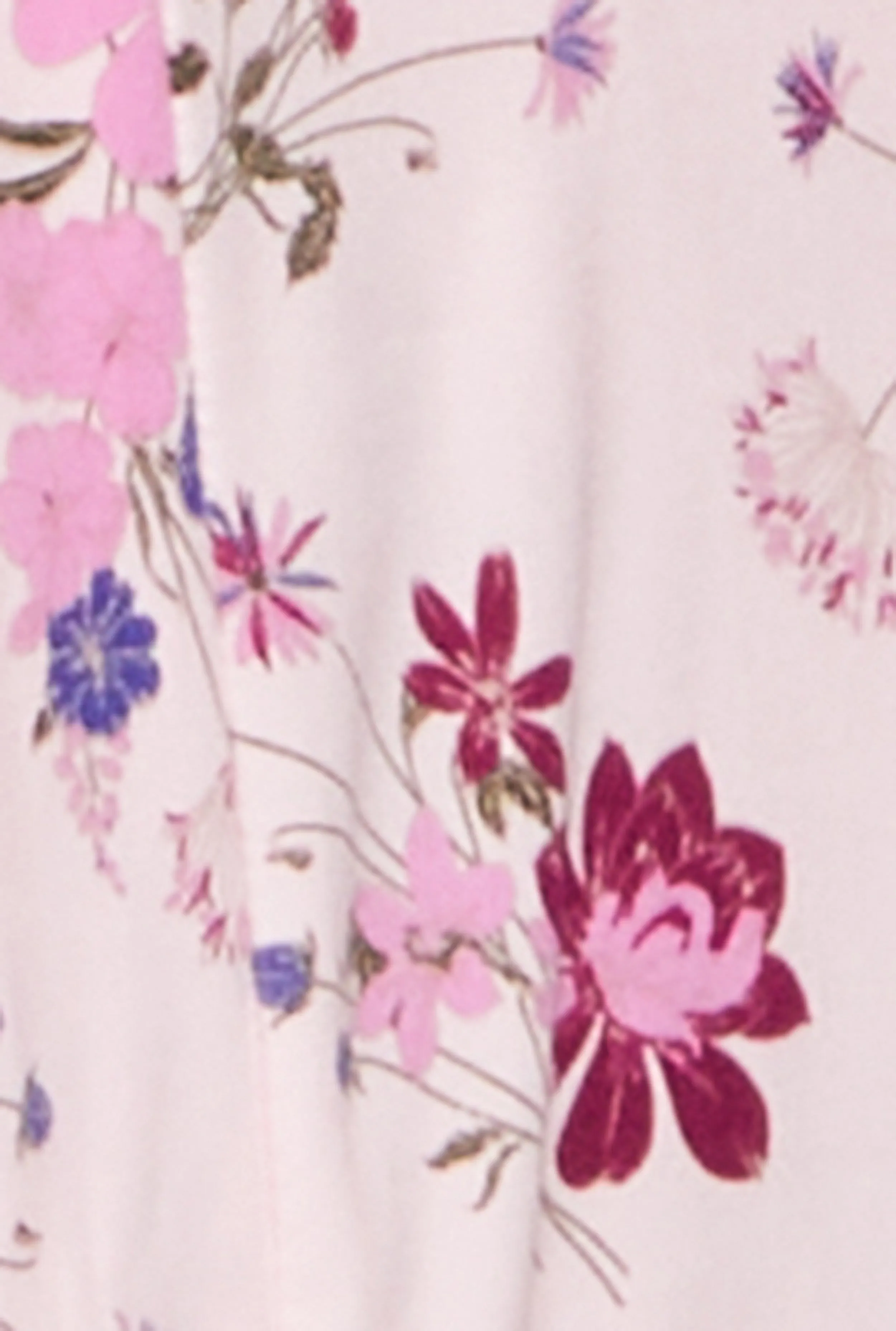 Plus Size Floral Print Pajama Bralette and Shorts with Robe sold by Rainbow product image thumbnail 4