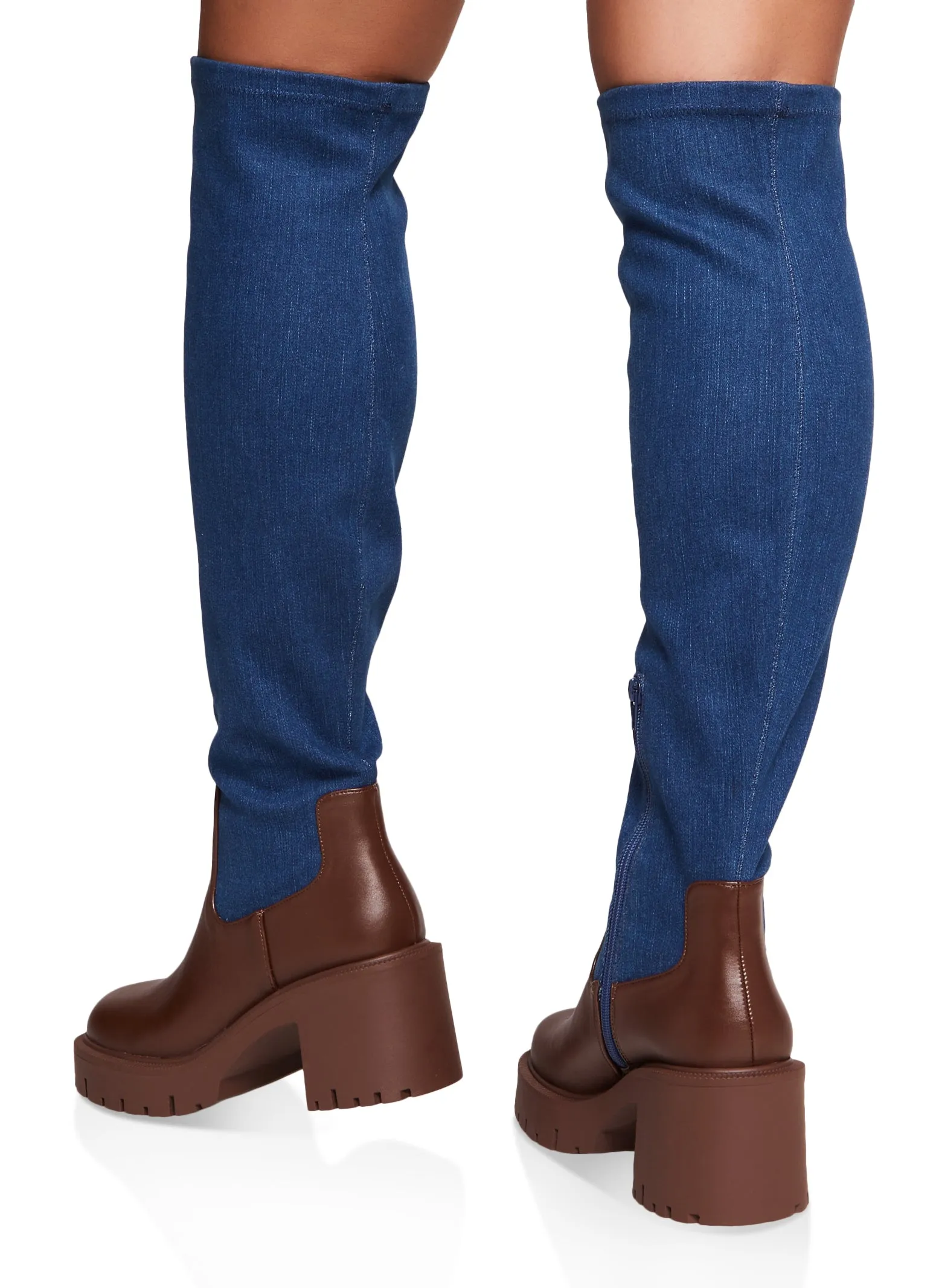 Mid Heel Platform Over the Knee Boots sold by Rainbow product image thumbnail 3