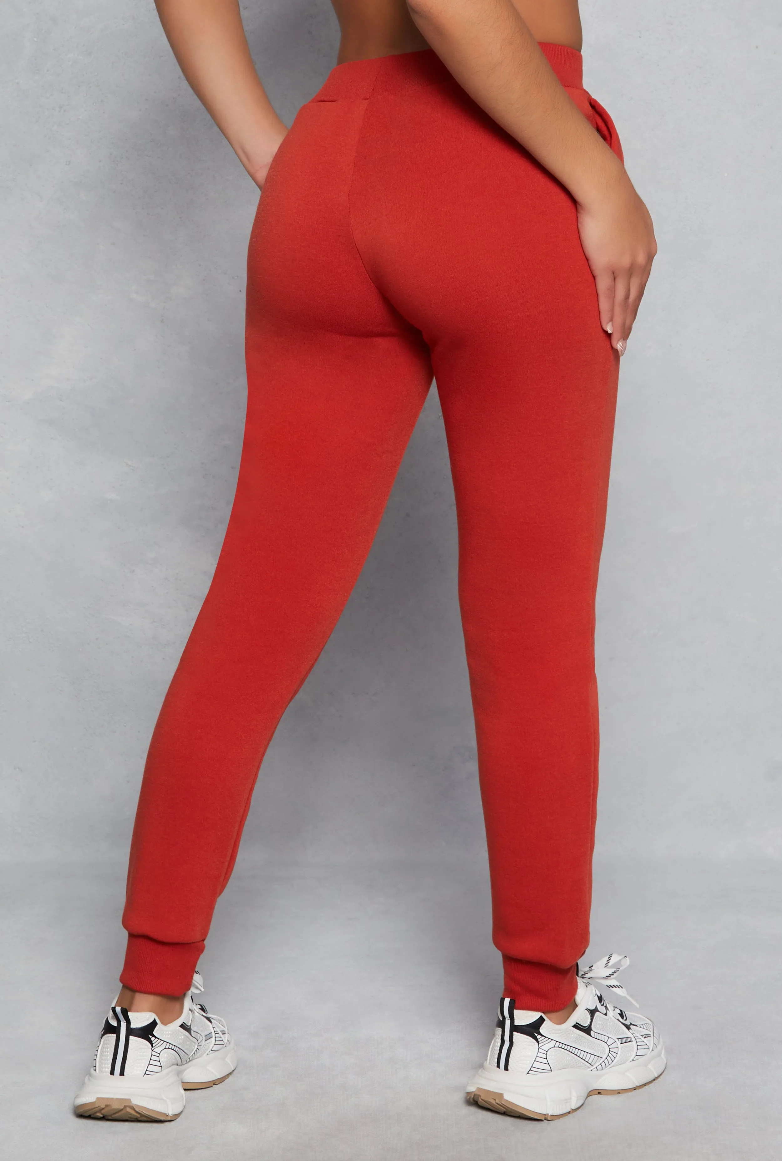 Fleece High Waist Drawstring Joggers sold by Rainbow product image thumbnail 3