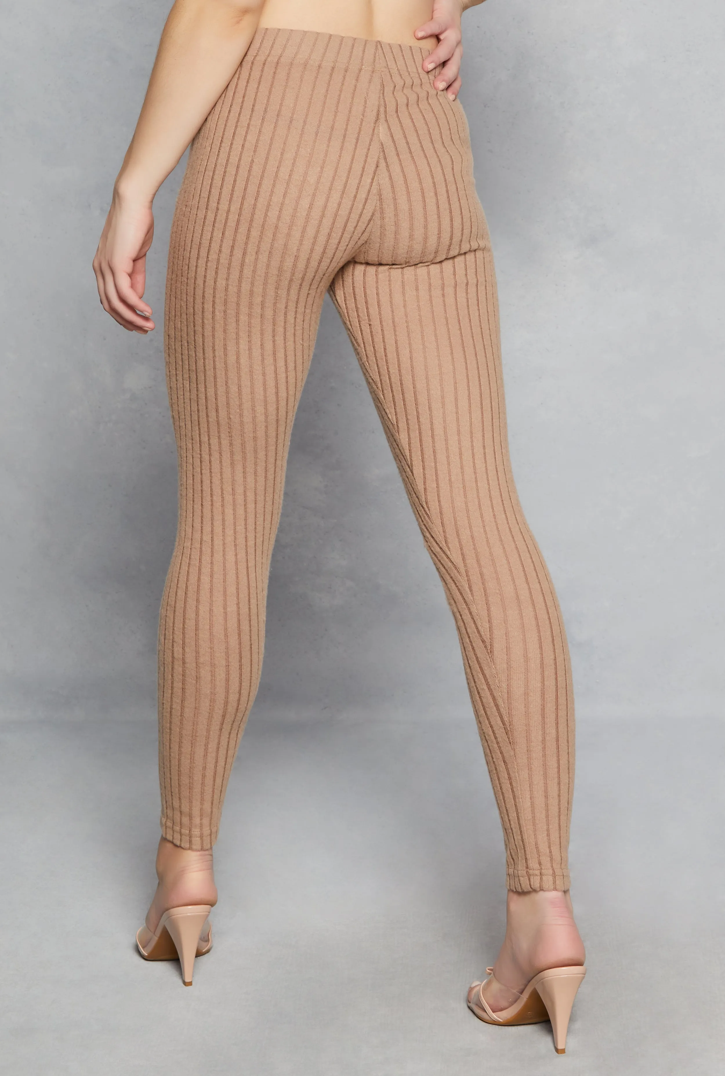 Brushed Rib Knit Leggings sold by Rainbow product image thumbnail 3