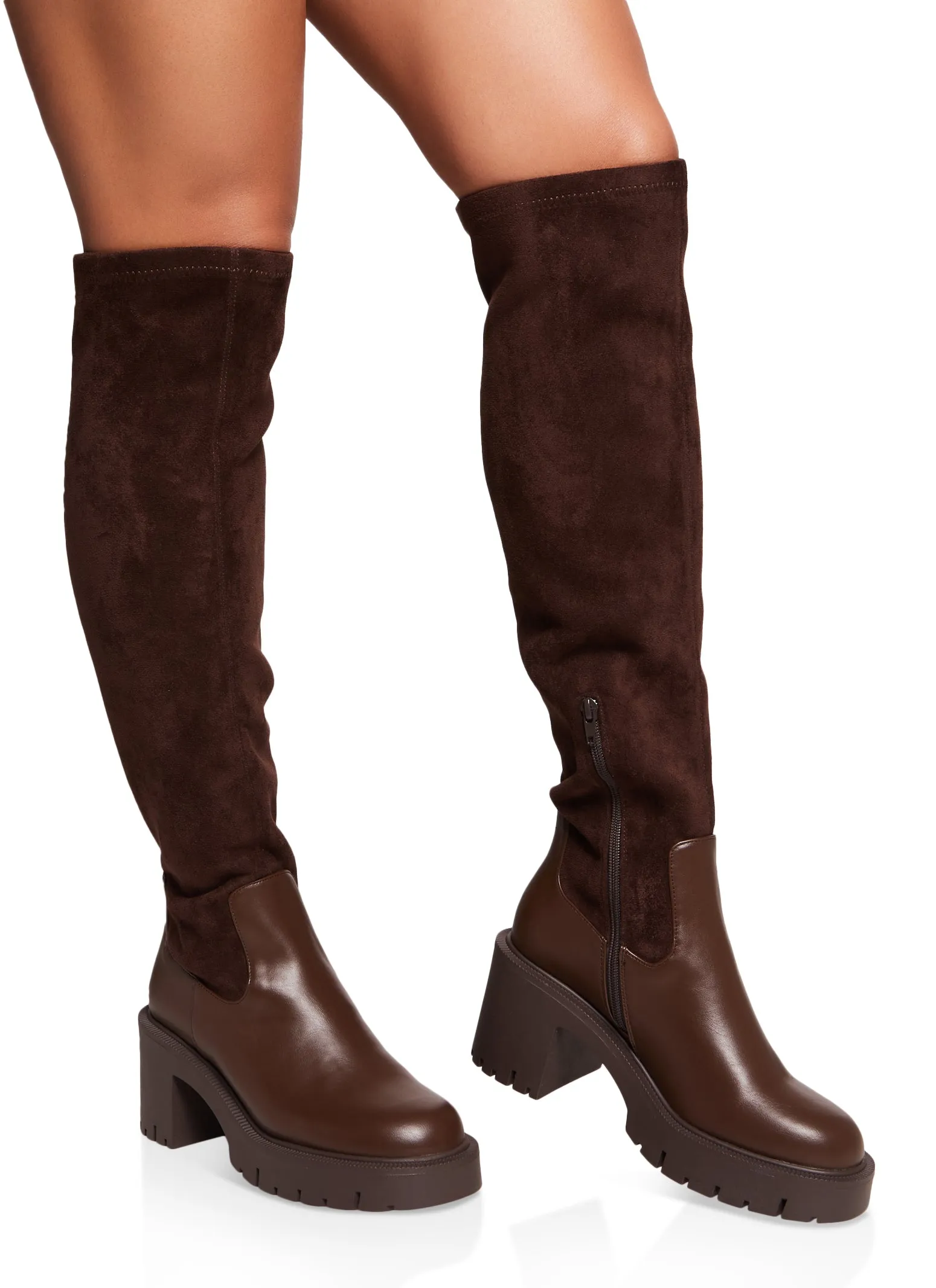 Mid Heel Platform Over the Knee Boots sold by Rainbow product image thumbnail 2