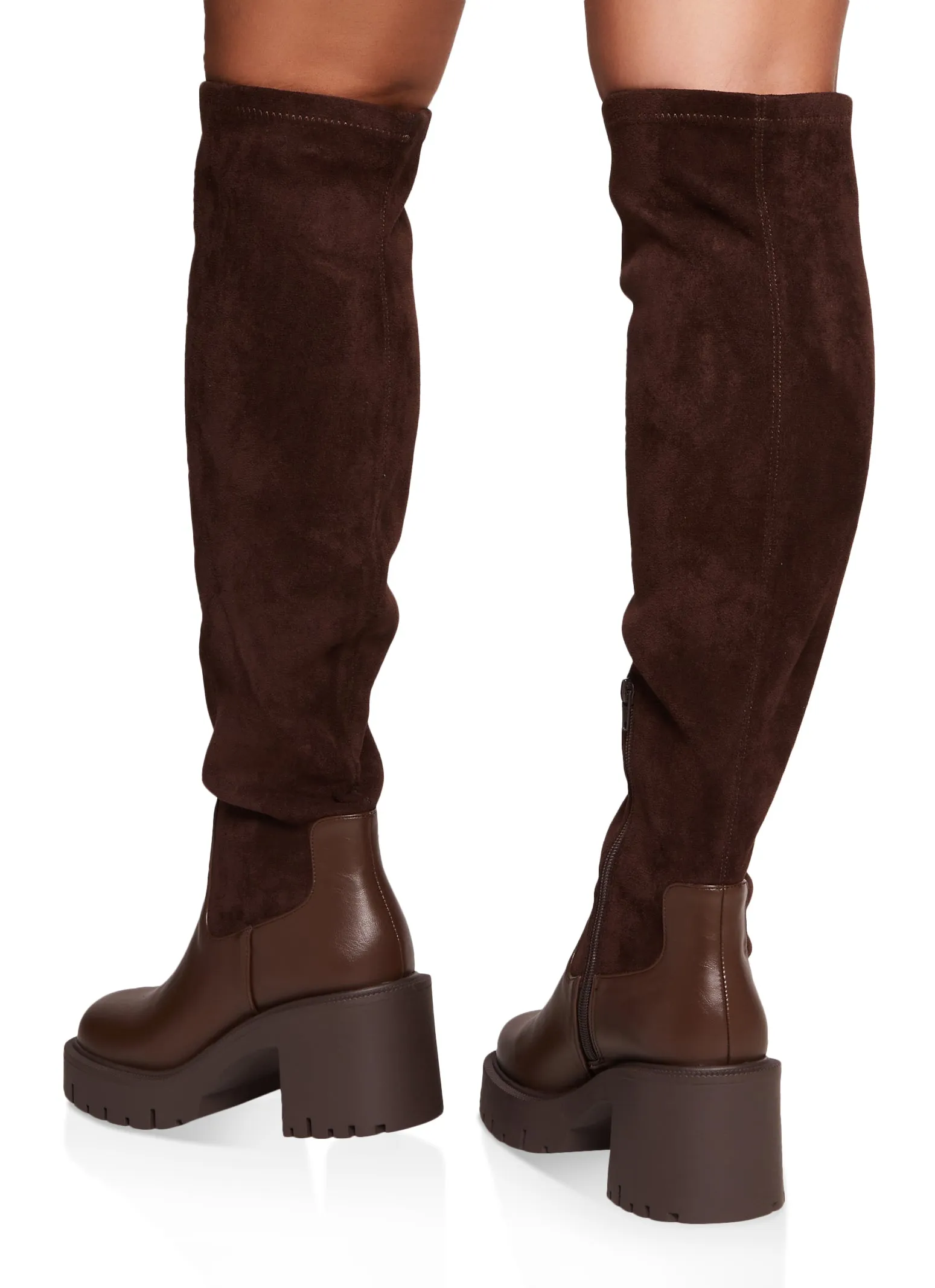 Mid Heel Platform Over the Knee Boots sold by Rainbow product image thumbnail 3