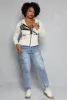 Plus Size Brooklyn Graphic Zip Front Hoodie sold by Rainbow